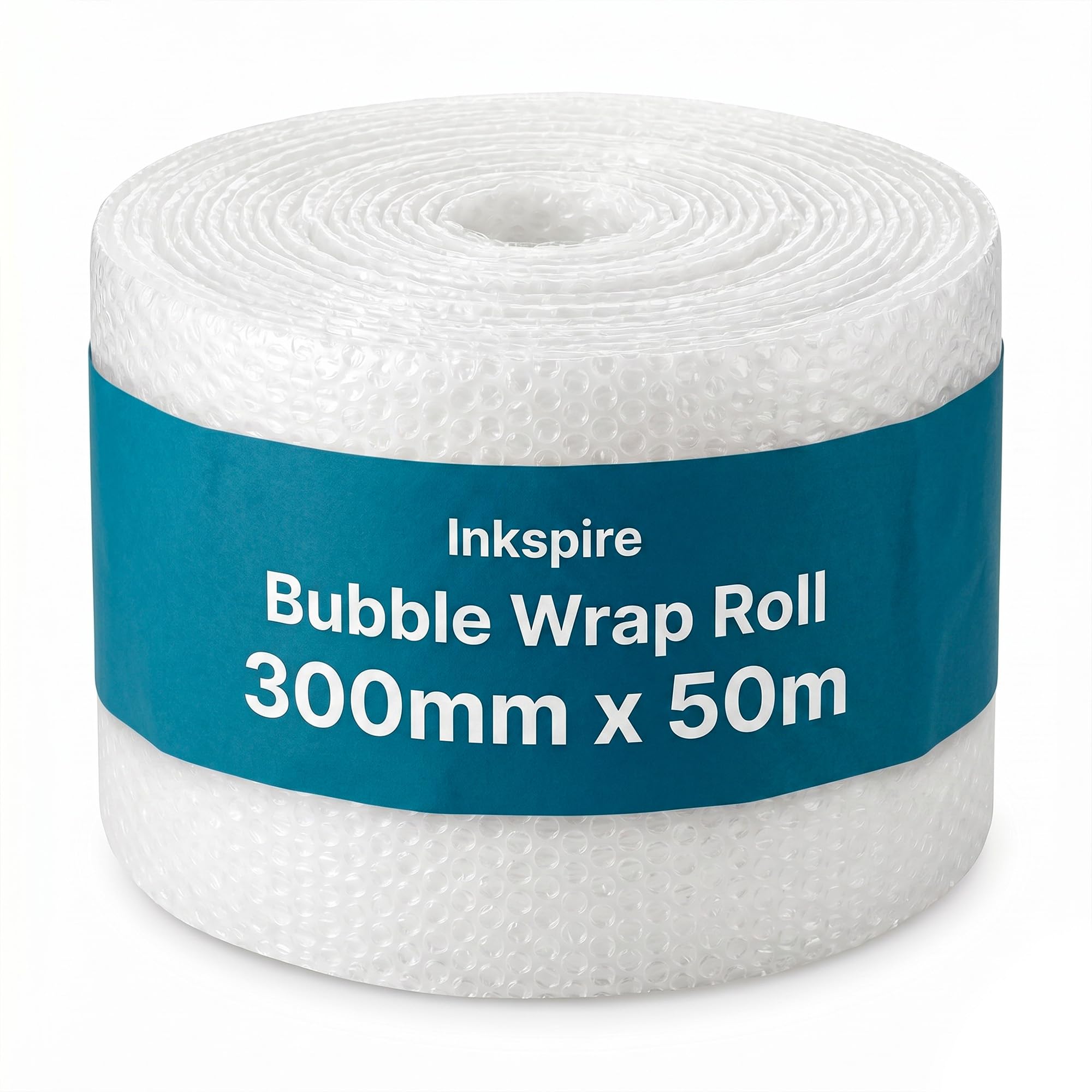 Inkspire Bubble Wrap Roll - 300mm x 50m Small Air Bubbles for Packing & Shipping