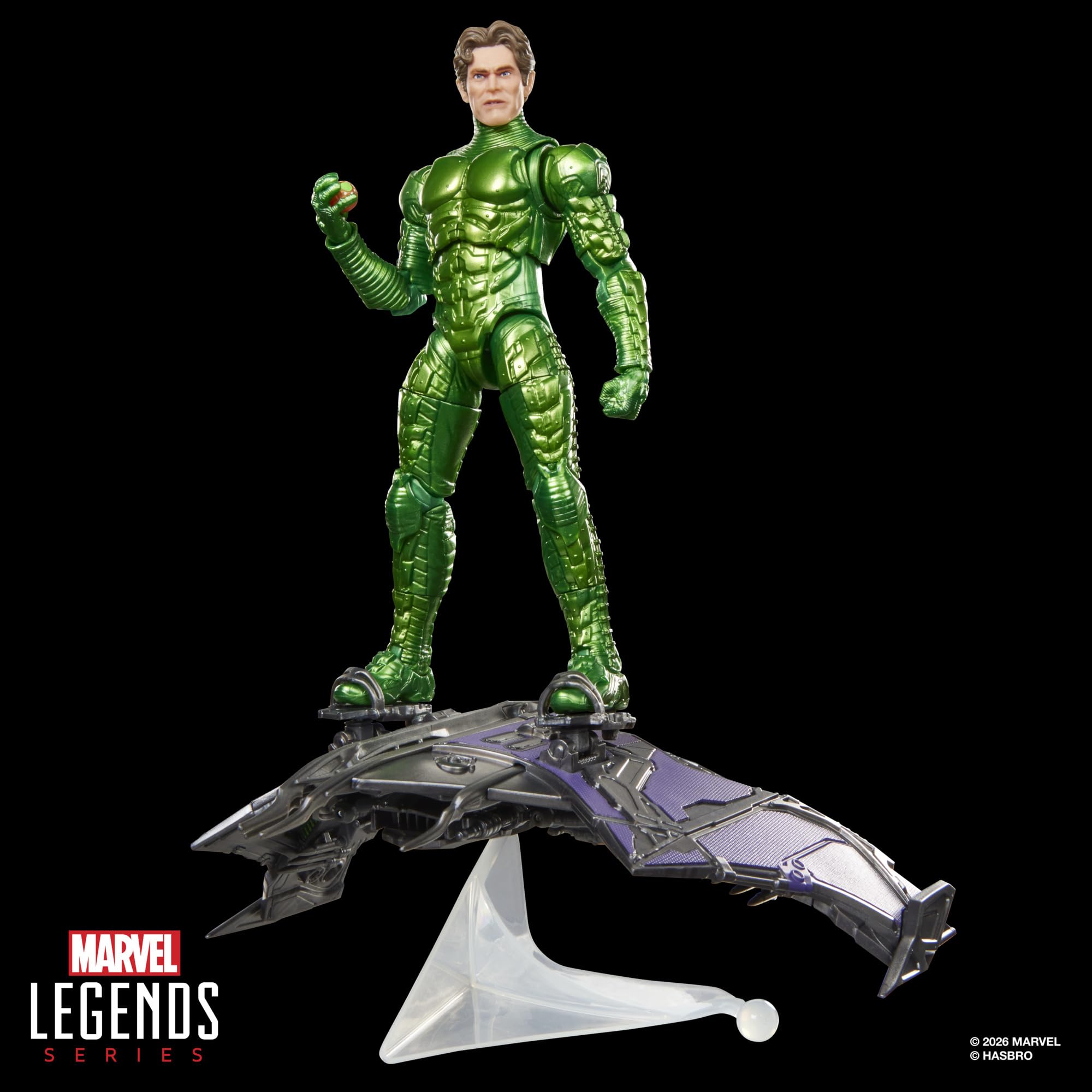 Marvel Legends Green Goblin Action Figure - 15 cm Scale, 9 Accessories, Ages 4+ 4