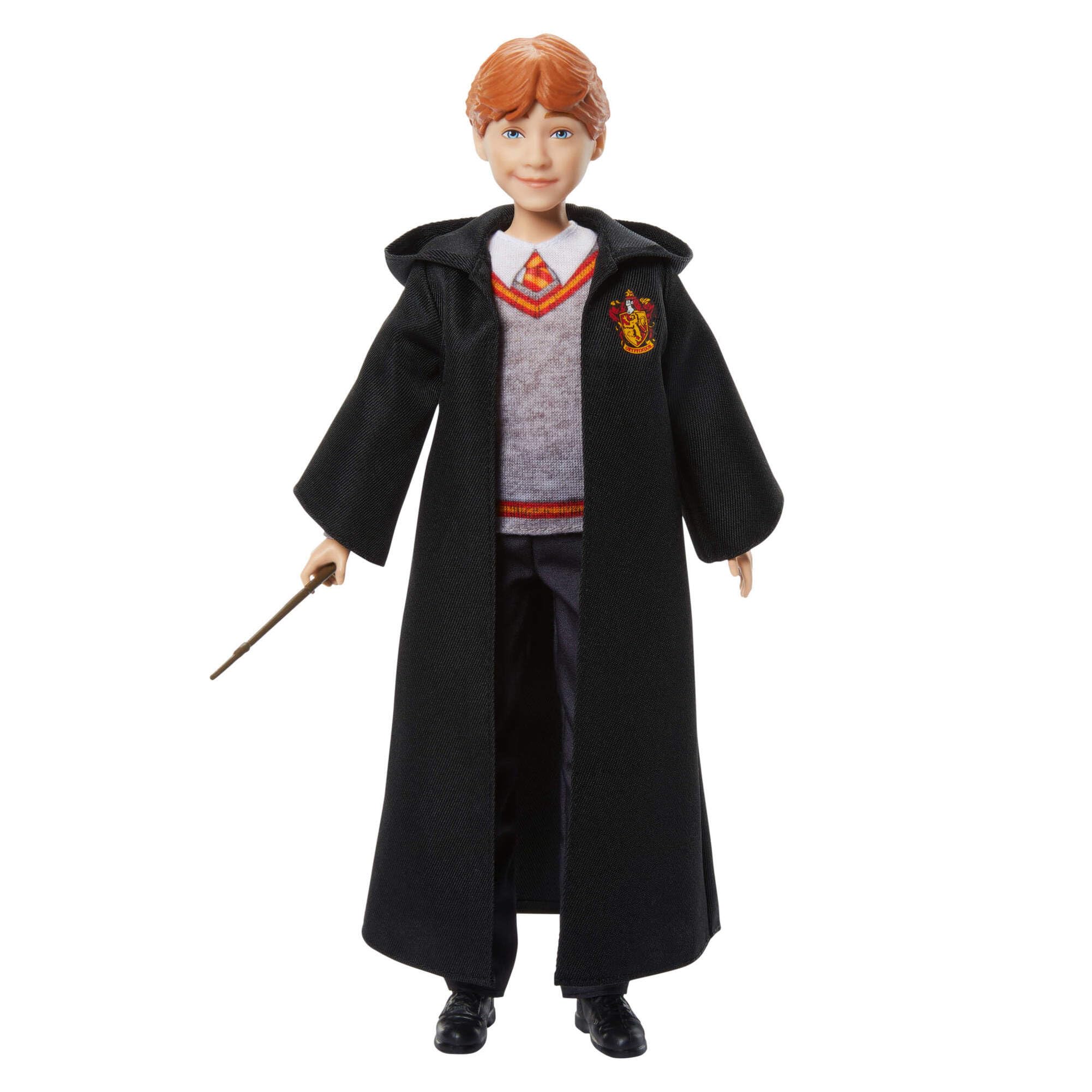 Mattel Harry Potter Ron Weasley Fashion Doll - Hogwarts Uniform with Wand, Ages 6+ 1
