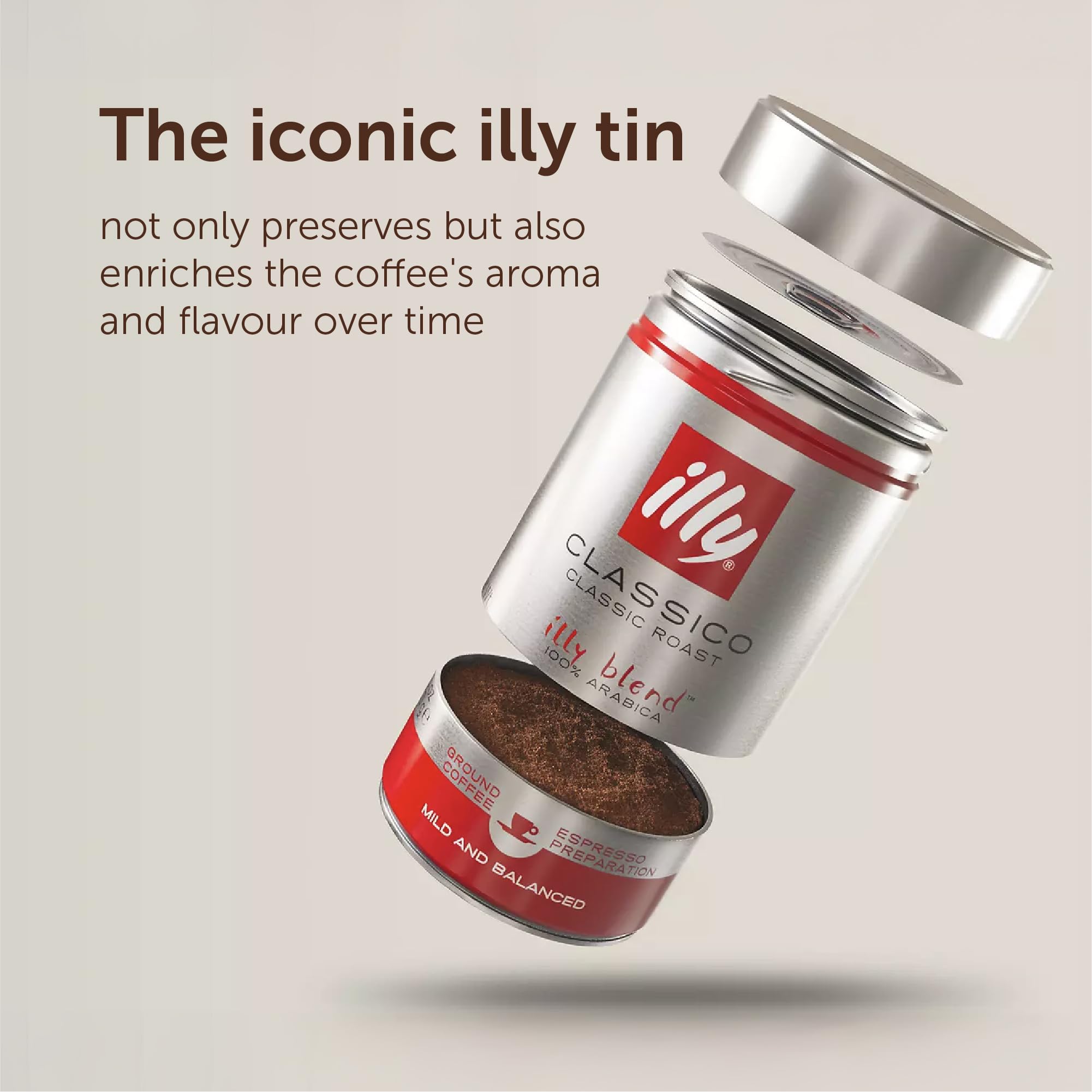 illy Arabica Selection Costa Rica Medium Roast Whole Coffee Beans - 250g Tin 5
