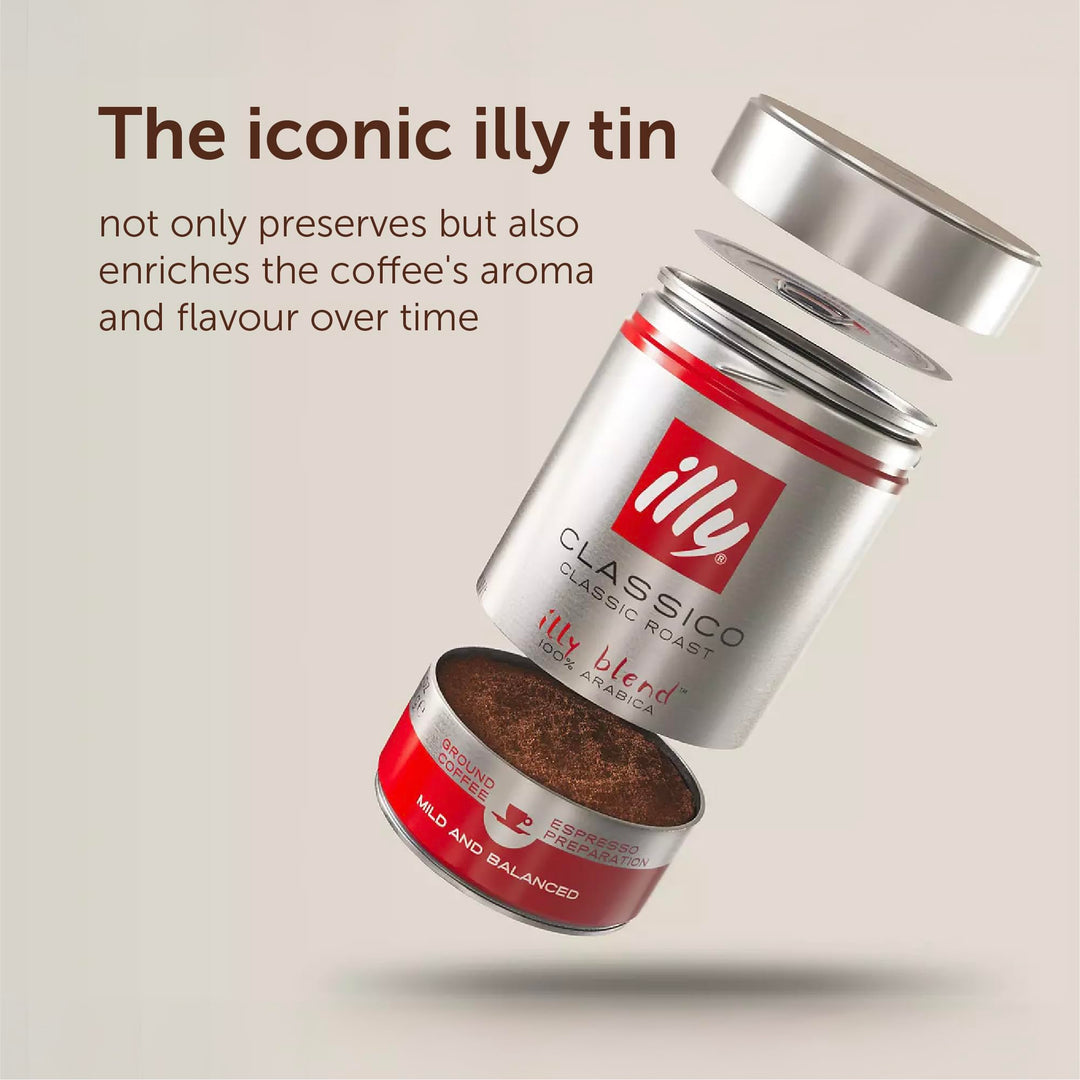 illy Nicaragua Medium Roast Coffee - 100% Arabica Beans - 250g Tin