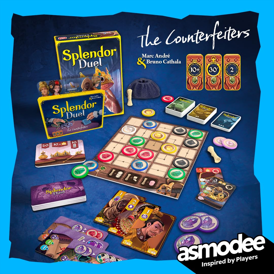 Asmodee Splendor Duel: The Counterfeiters Expansion - 2 Player Strategy Board Game Expansion 3