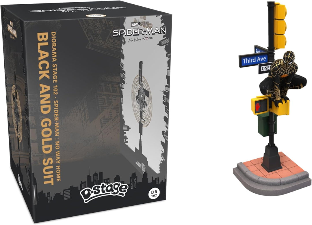 Beast Kingdom DS-102-Spider-Man: No Way Home-Black and Gold Suit
