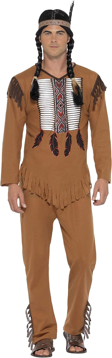 Smiffys Native American Warrior Costume - XL (46"-48") (45509S)