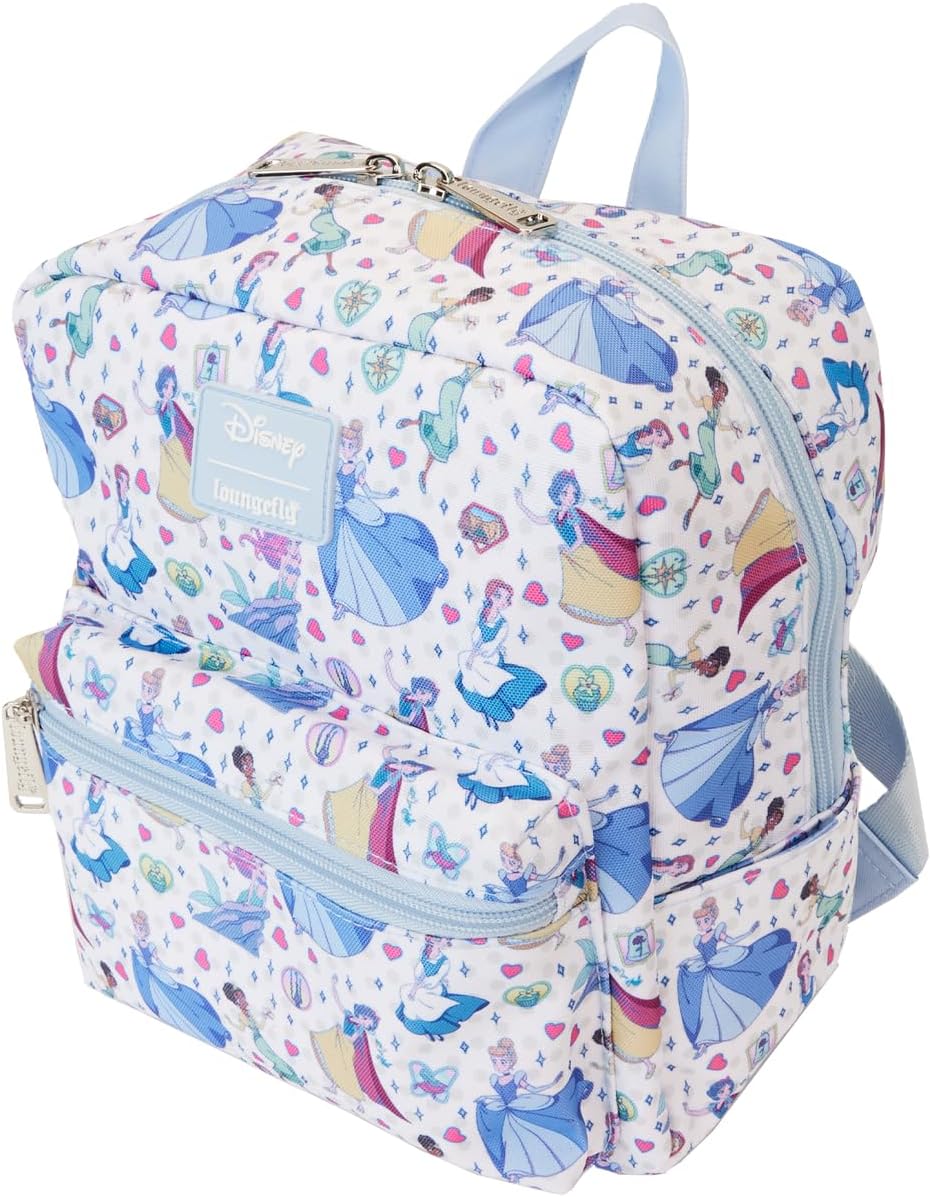 Loungefly: Disney - Princess - Manga Style AOP Nylon Mini Backpack