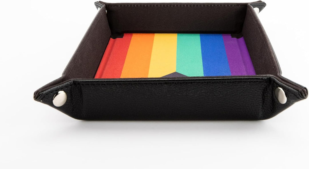 Metallic Dice Games Pride Rainbow Flag Dice Tray (FanRoll)