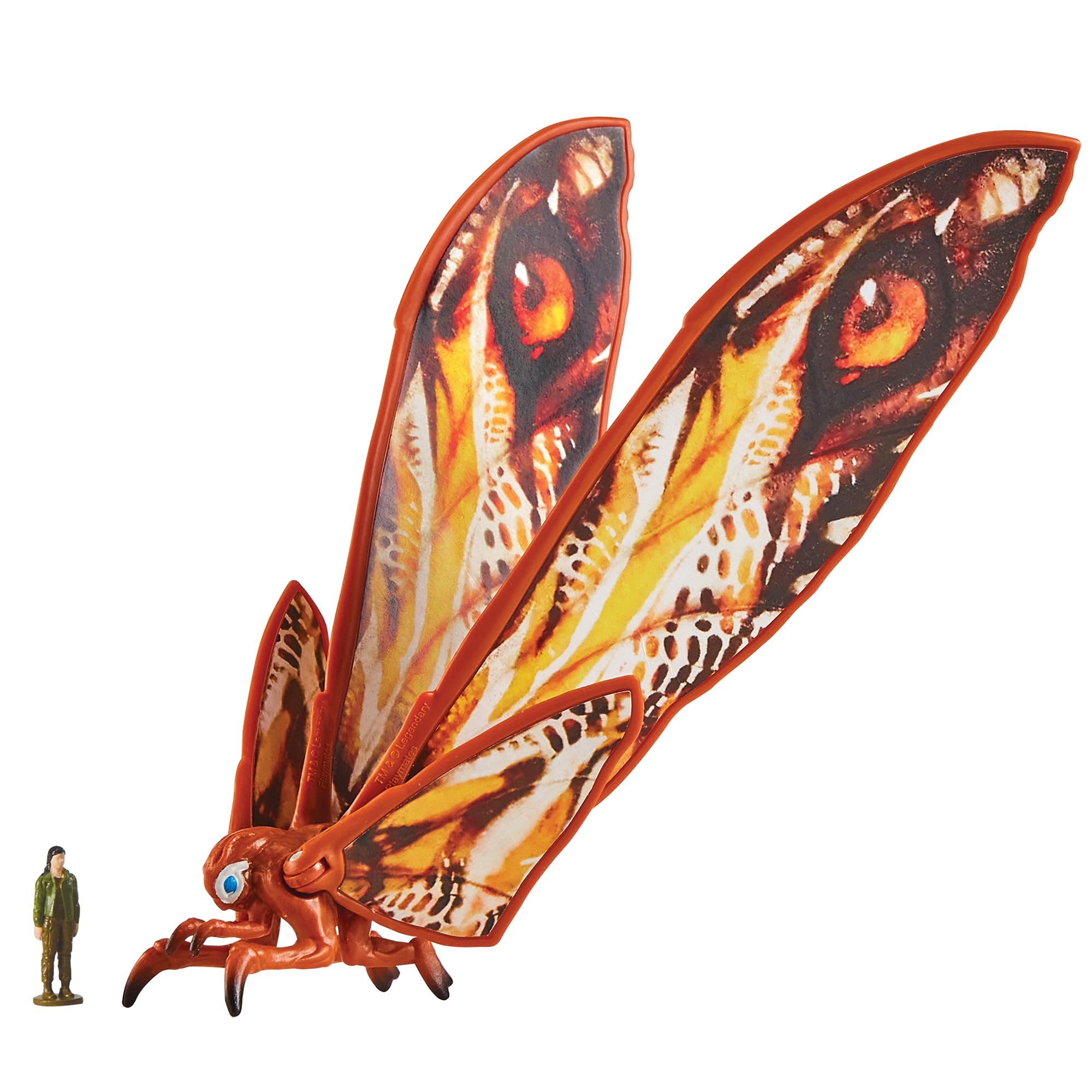 MonsterVerse Mothra Action Figure Toy - 6-Inch Collectable, Includes 1-Inch Mini Jia | Ages 4+ 2
