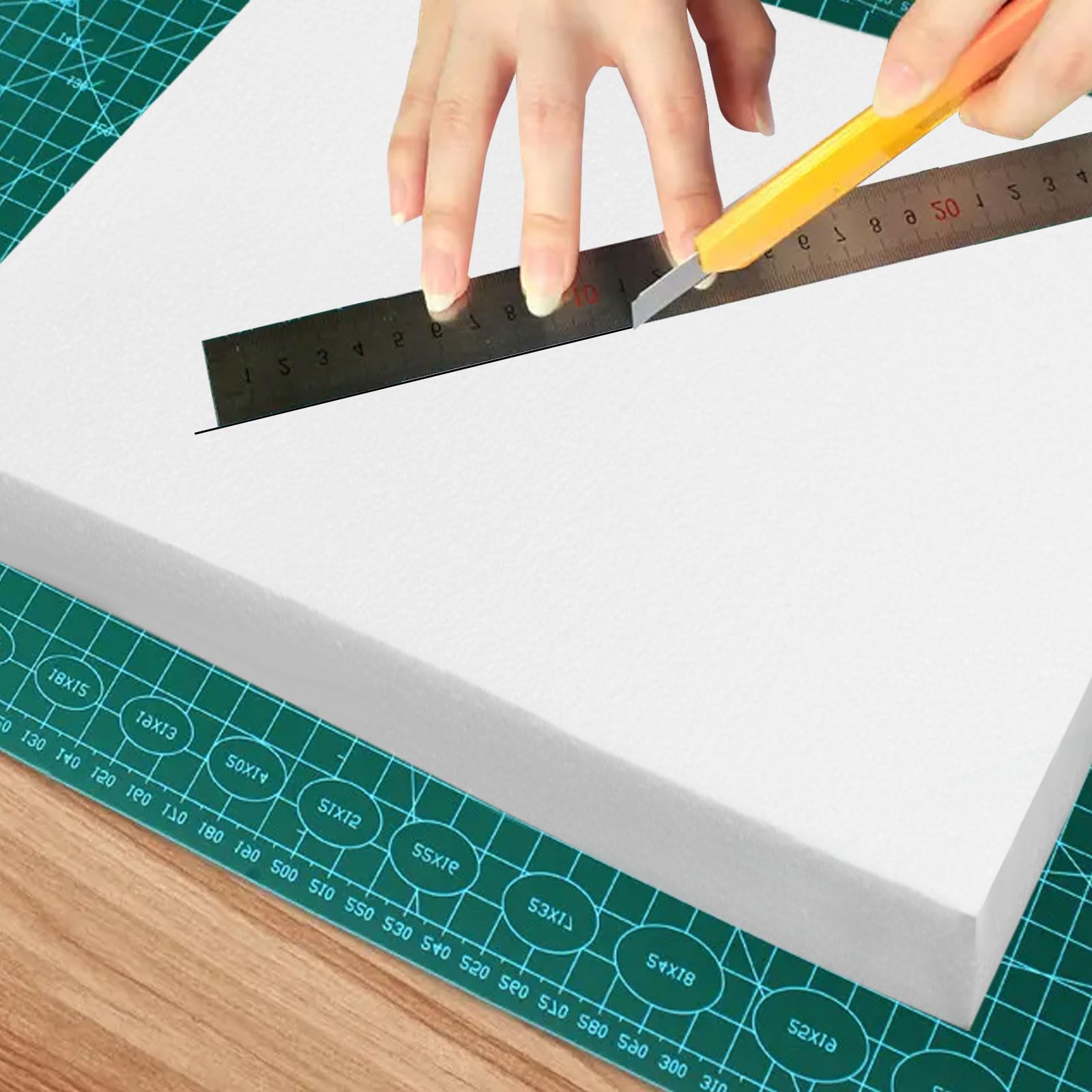 ASelected 12-Pack Foam Boards - 30x30x2CM Polystyrene Blocks for Crafts & Projects 4