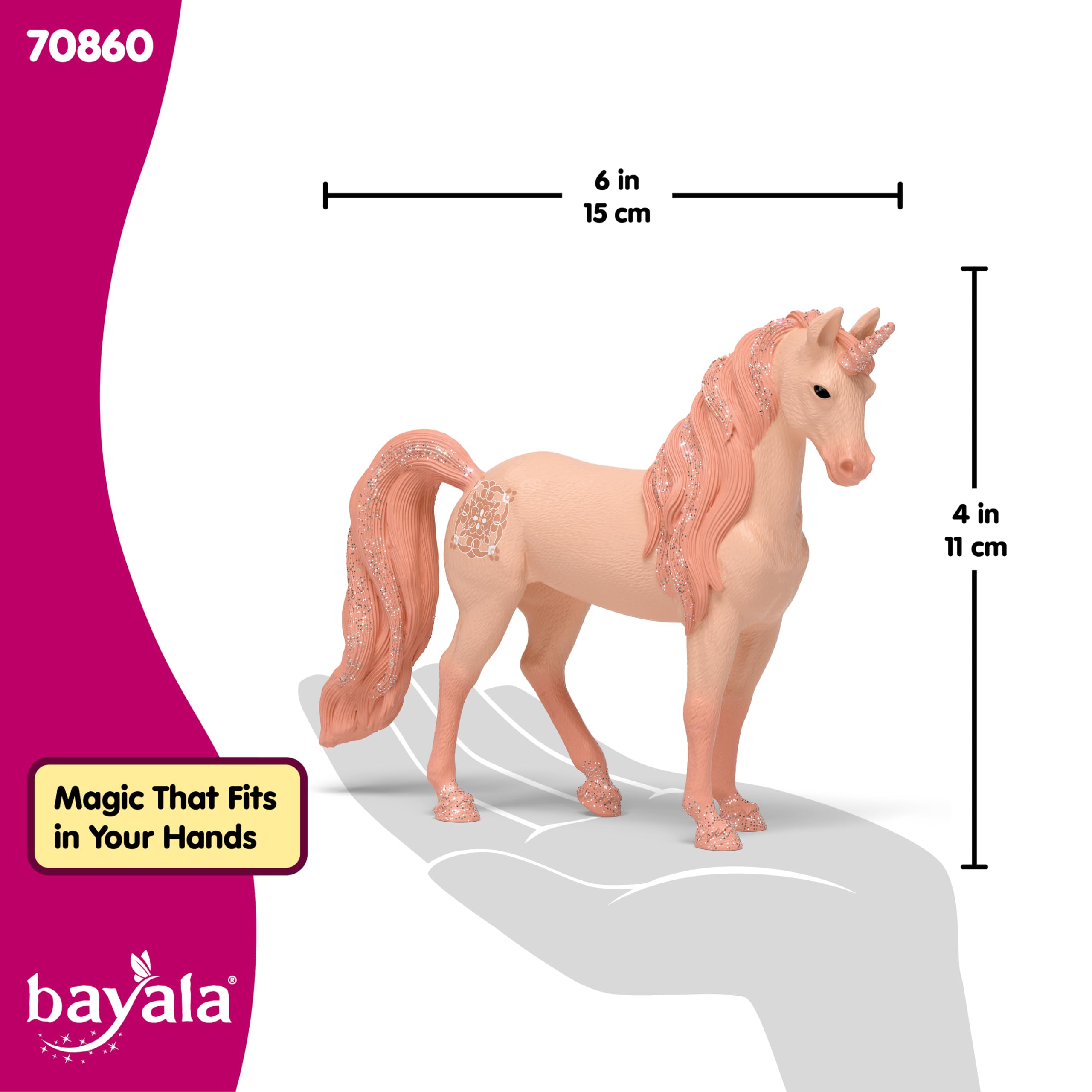 Schleich Bayala Mandala Unicorn Mare - 6" Fantasy Horse Play Figure for Kids 11
