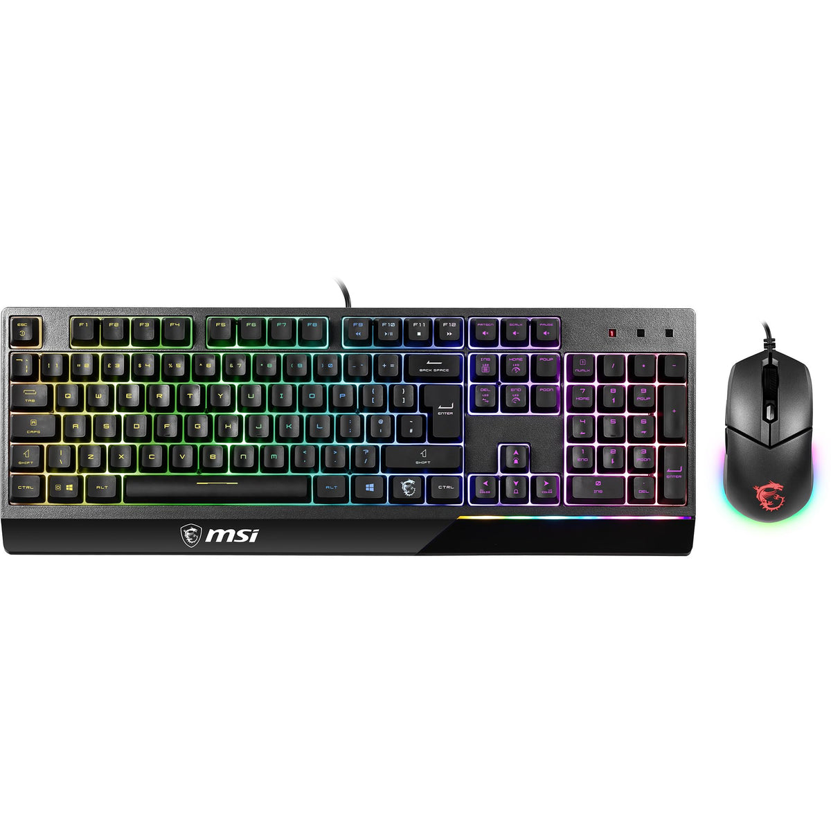MSI VIGOR GK30 Gaming Keyboard and GM11 Mouse Bundle - UK QWERTY, RGB