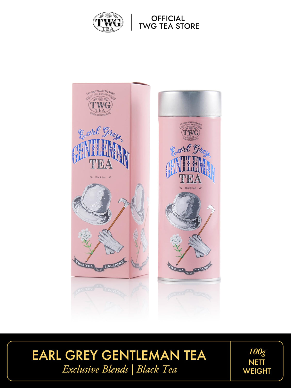 TWG Earl Grey Gentleman Loose Leaf Black Tea - Bergamot & Rose - 100 g