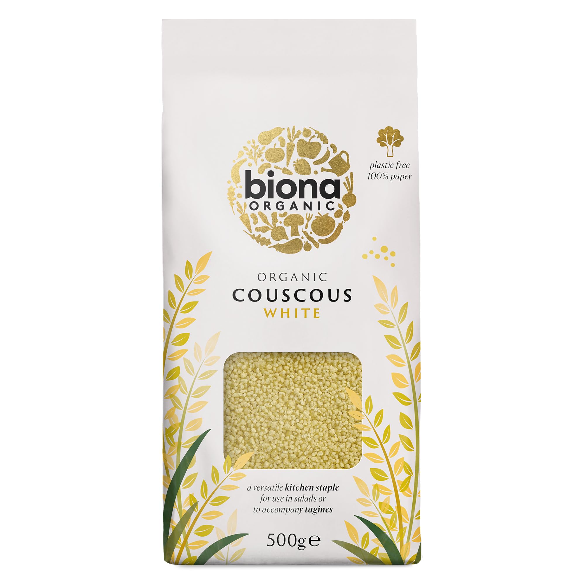 Biona Organic Cous Cous - Italian Durum Wheat | 500g | Ready in 5 Mins