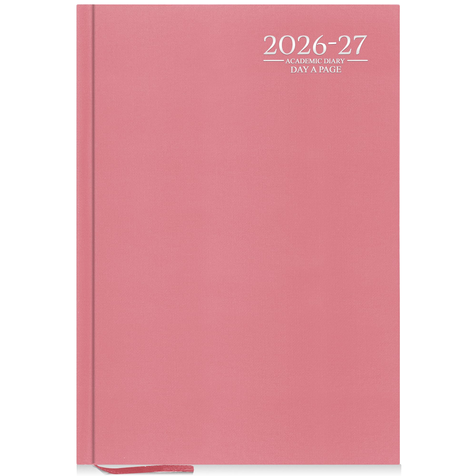 G4GADGET 2026-2027 Academic Diary - A4 Day A Page, Pink Hardback