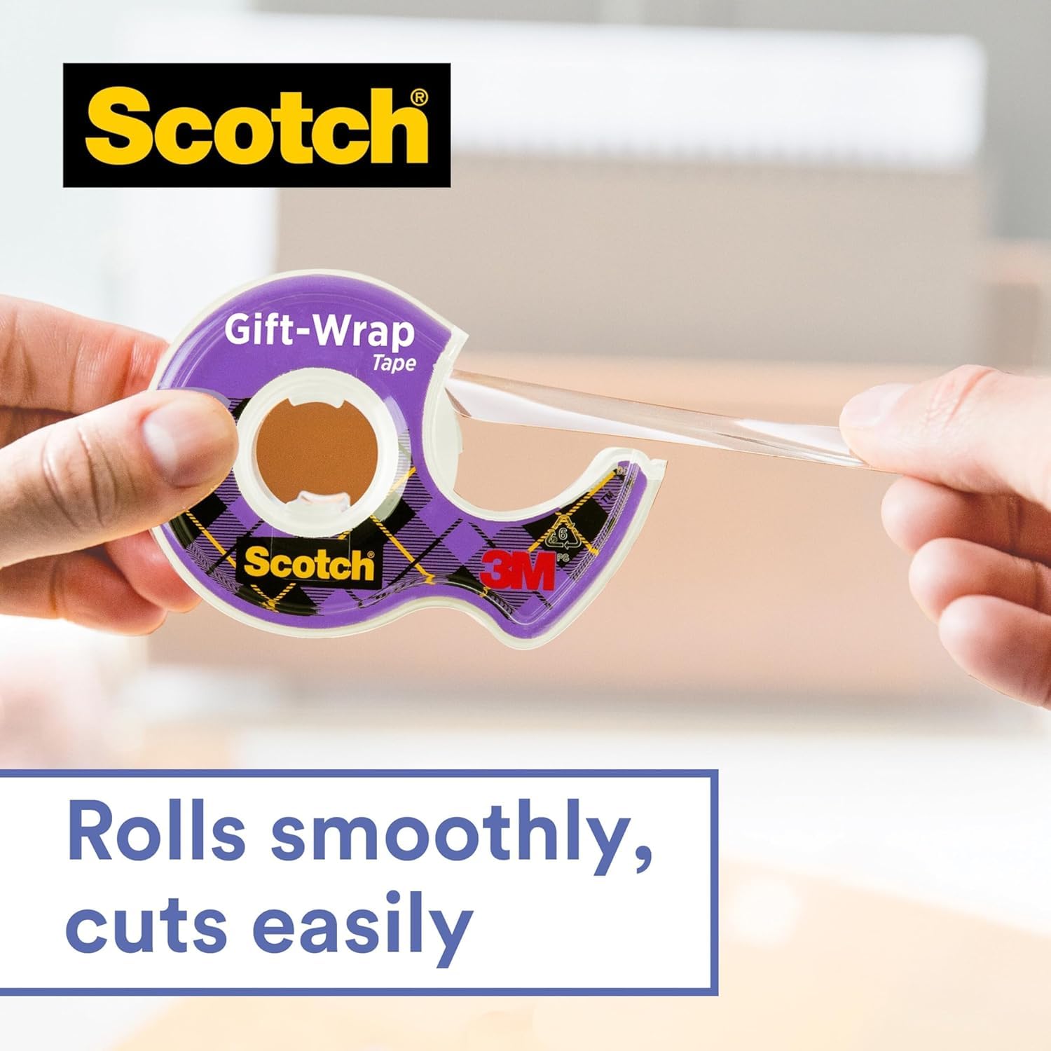 Scotch Gift Wrap Tape Refill Pack - Satin Finish, Permanent Adhesive | 19 mm x 25 m 4