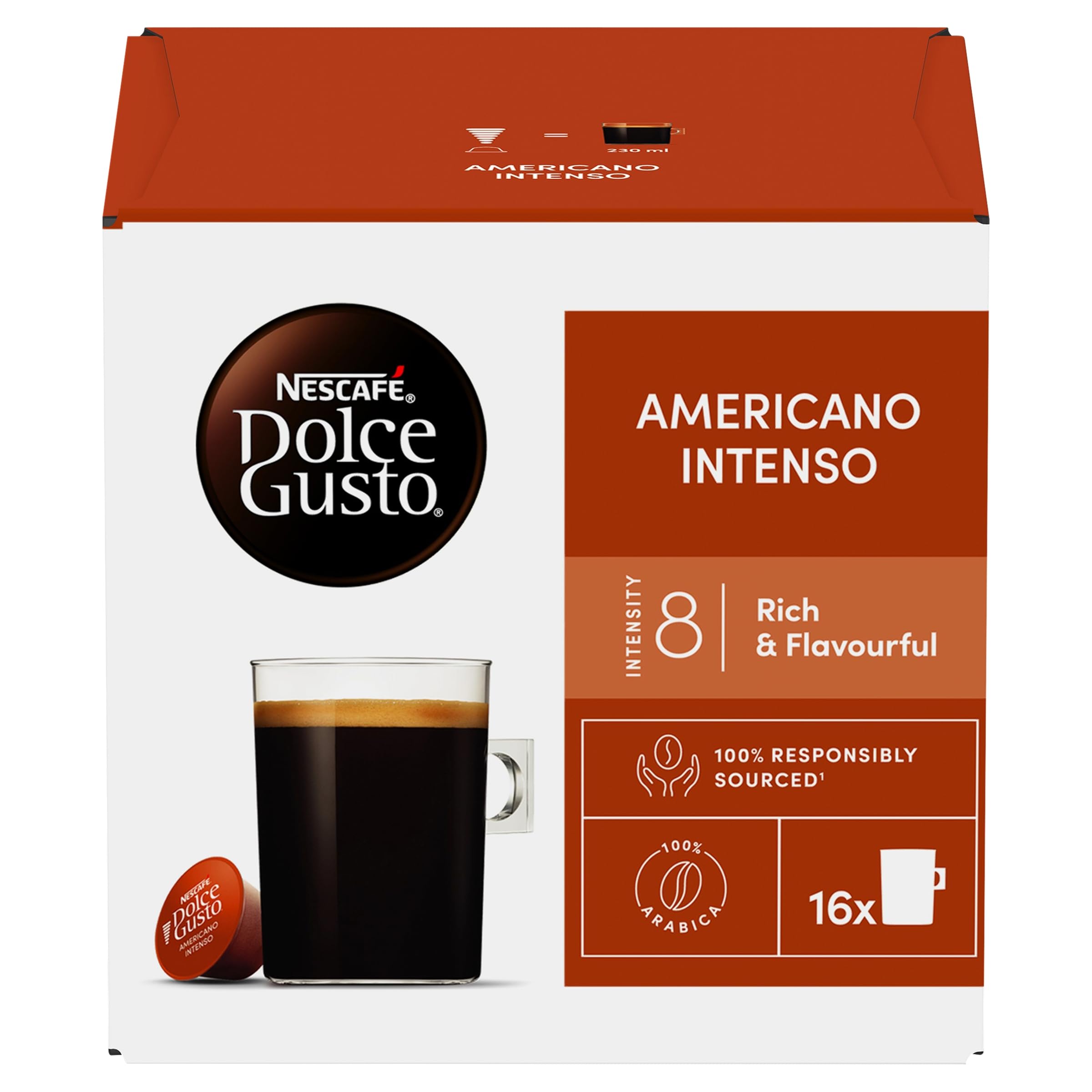 Nescafé Dolce Gusto Americano Intenso Coffee Pods - 48 Servings | Gluten Free 1