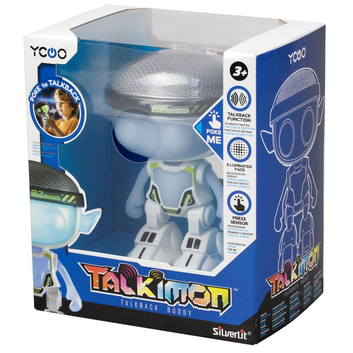 SilverLit Talkimon Interactive Talkback Buddy with Voice Changer & LED Light Up Face | 12.5 cm Height 7