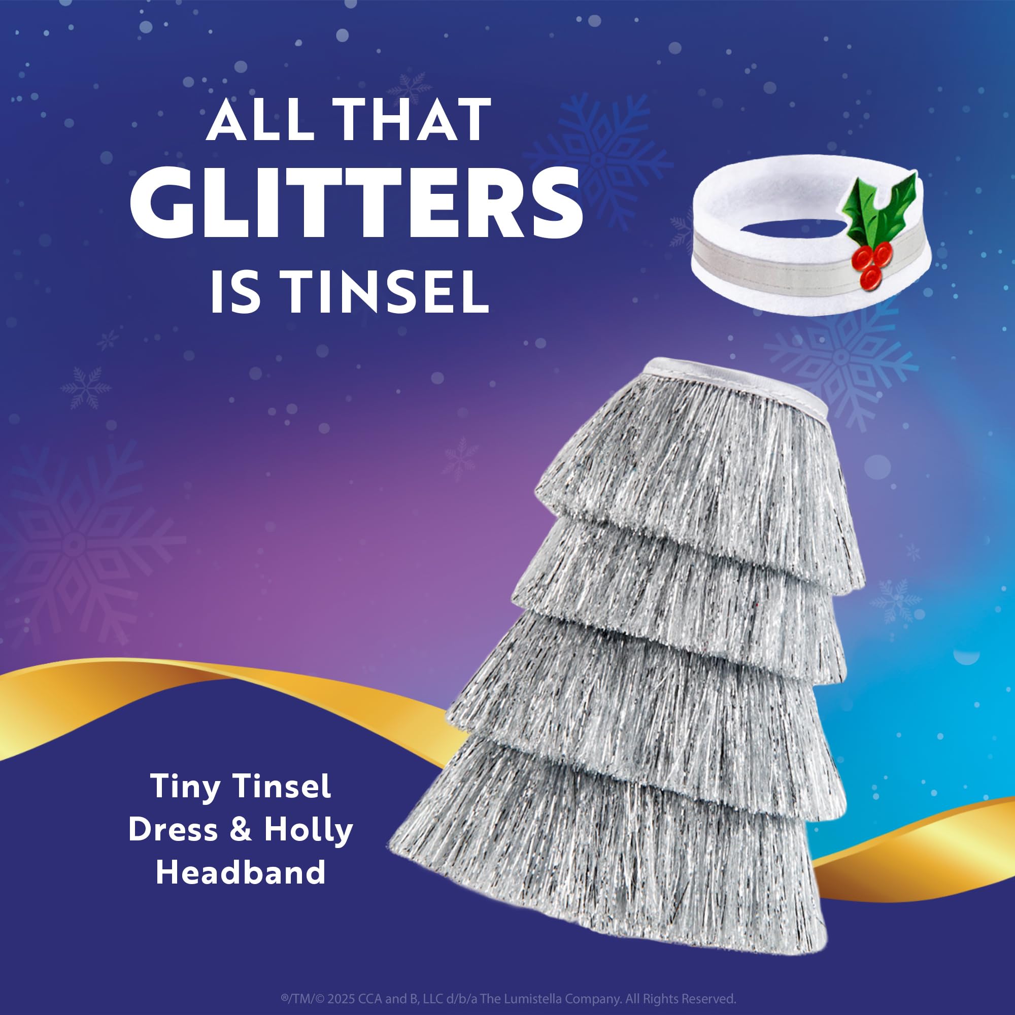 The Elf on the Shelf Claus Couture Collection Tiny Tinsel Dress - Dazzling 4