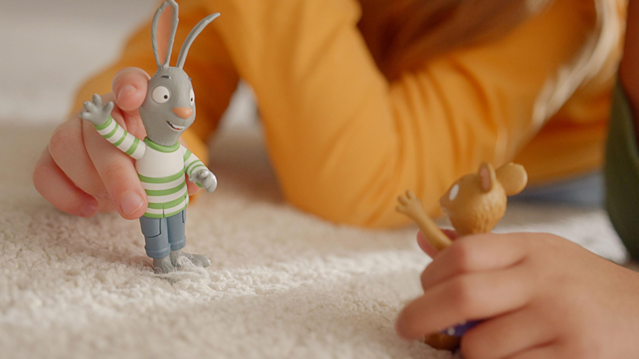 BANDAI Pip and Posy Twin Figure Pack - 2 x 10cm Bendable Figures 17