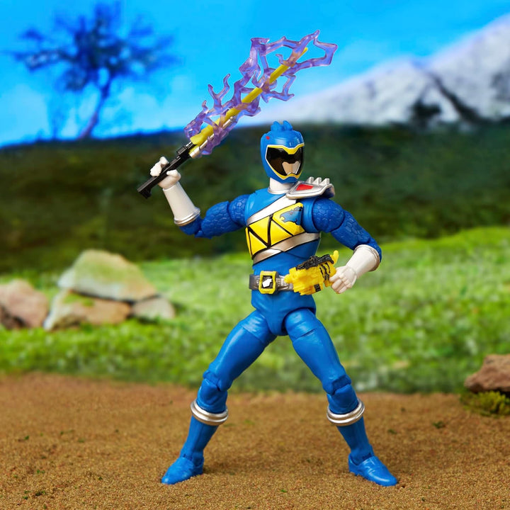 Power Rangers Lightning Collection Dino Charge Blue Ranger 6” Action Figure - Premium Articulation for Ages 4+