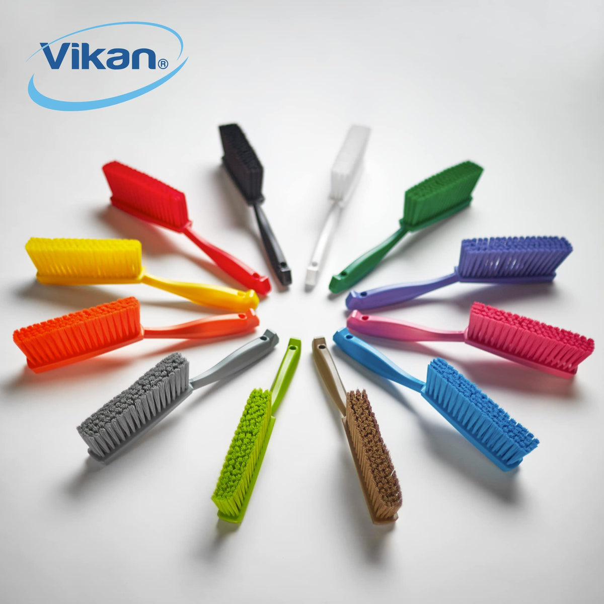 Vikan Dustpan Brush, Soft - Brown, 33 x 3.3 x 8.4 cm