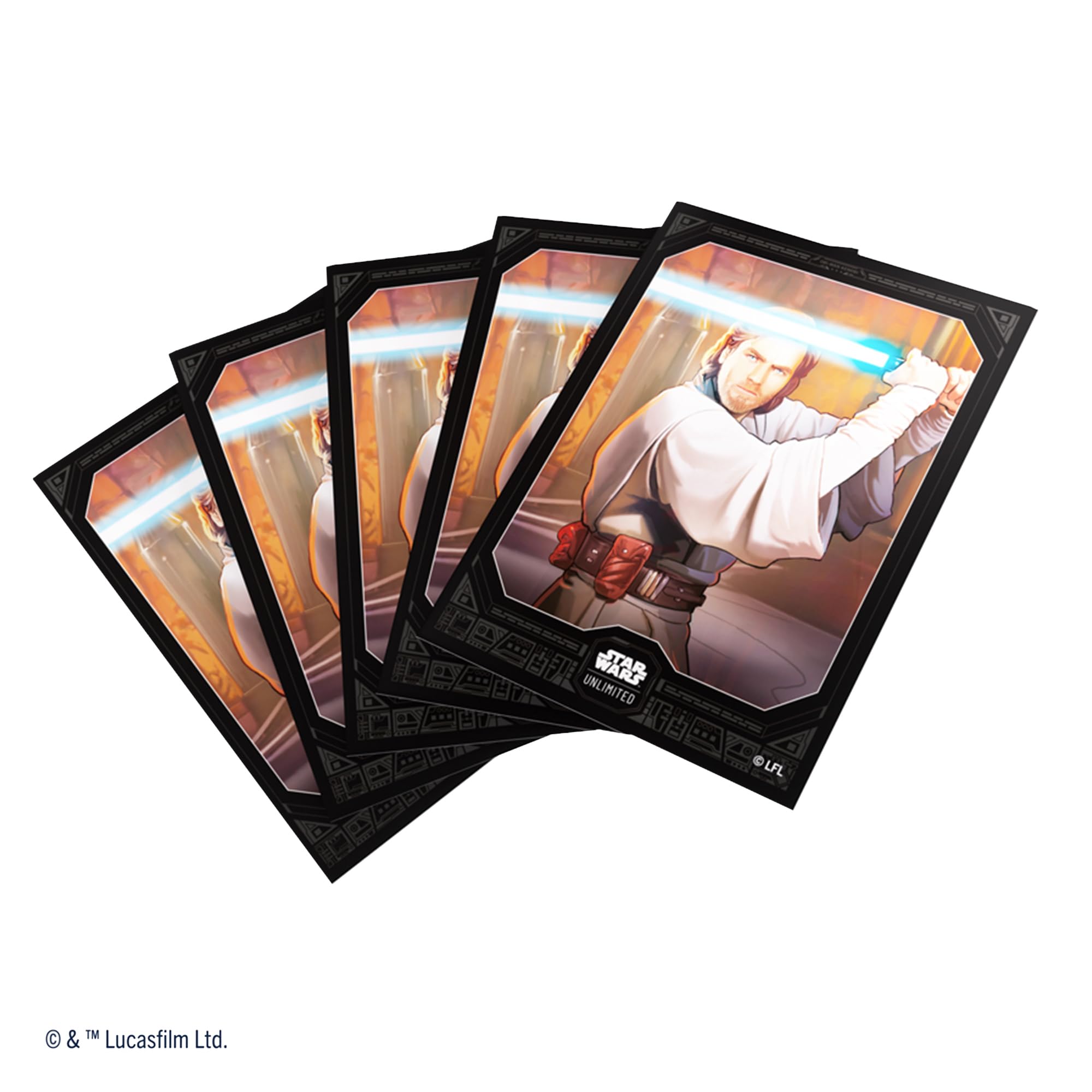 Gamegenic Star Wars Unlimited Obi-Wan Kenobi Art Sleeves | 61 Count | 66x92mm 3