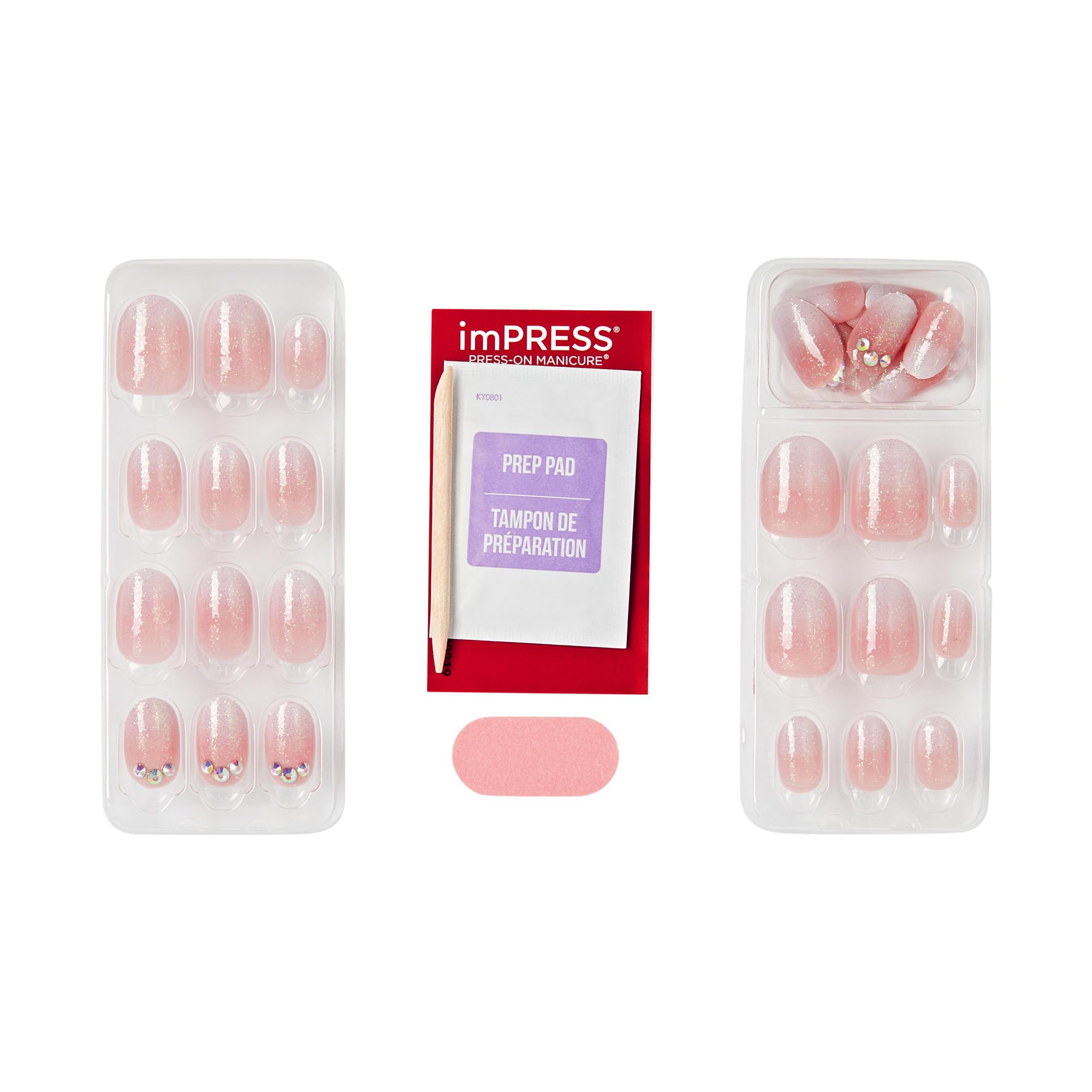 imPRESS Press-On Nails - Even Better Pink Oval Short | No Glue Mani | 30 Count 4