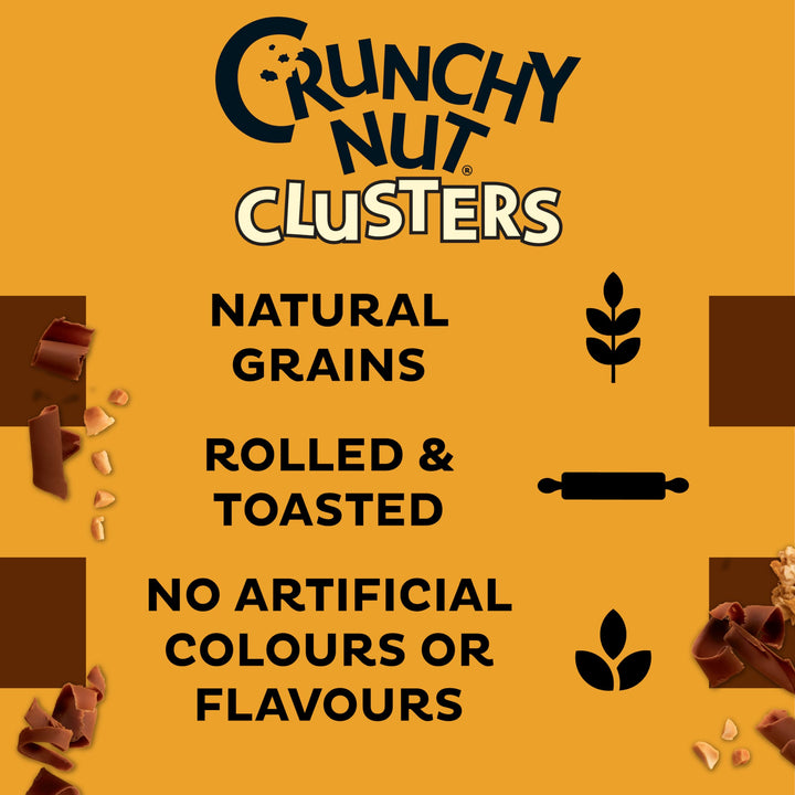 Kellogg's Crunchy Nut Chocolate Clusters Breakfast Cereal, 400g