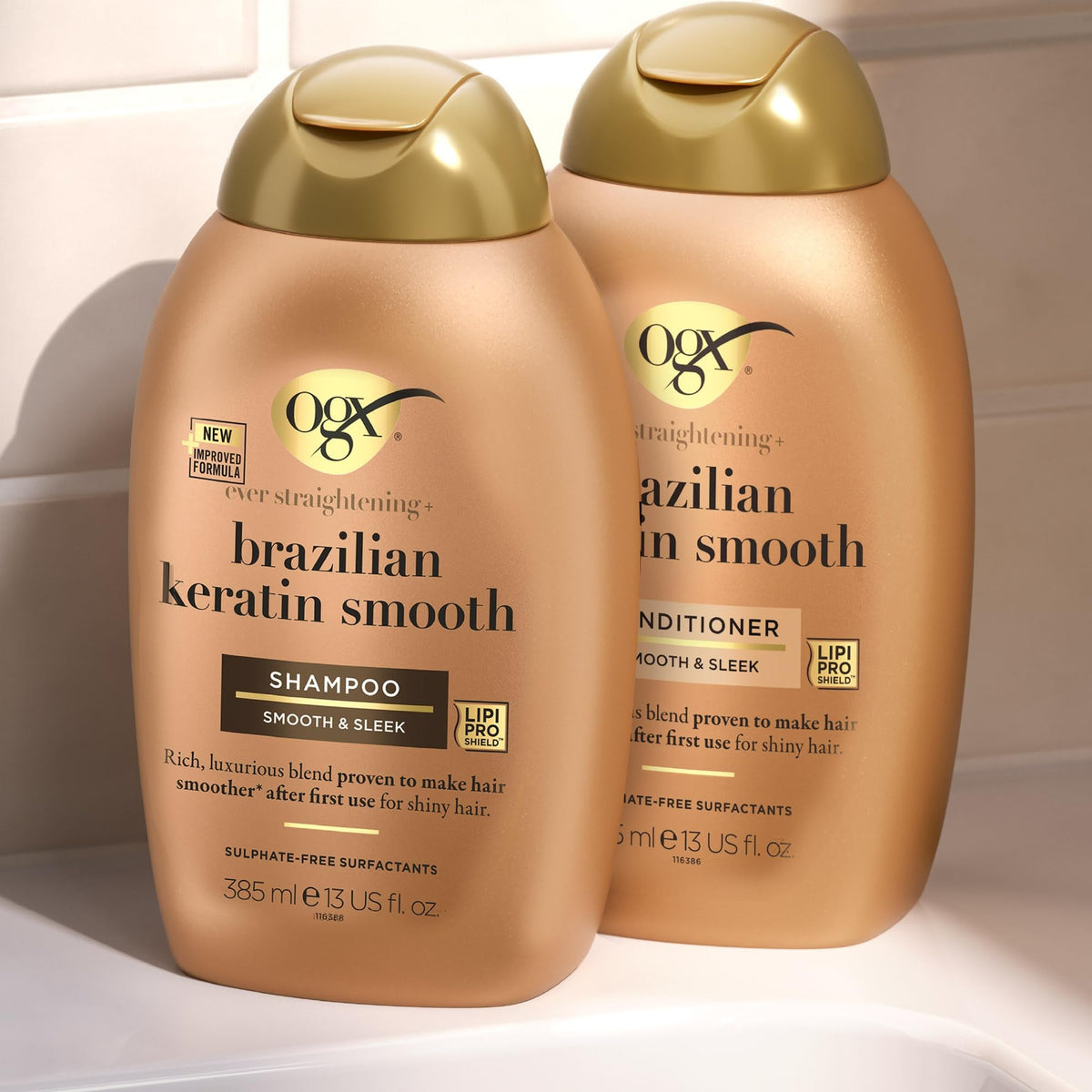 OGX Brazilian Keratin Smooth Shampoo - Smoothening, 385ml 5