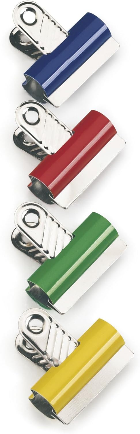 Rapesco RCB30COL 30 mm Letter Clips, Assorted Colours, Pack of 10 2