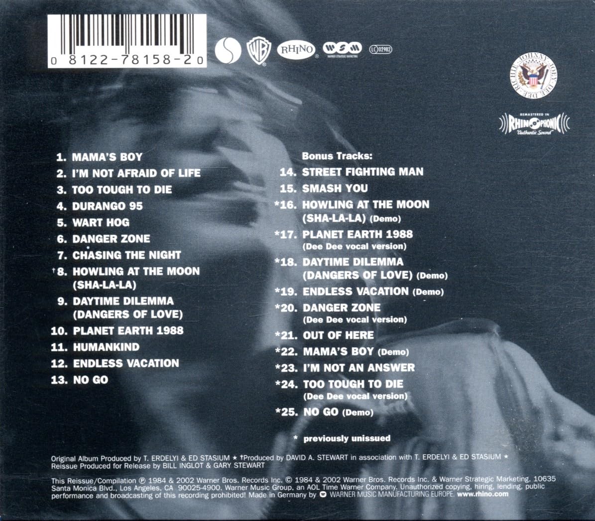 Ramones - Too Tough to Die [CD]