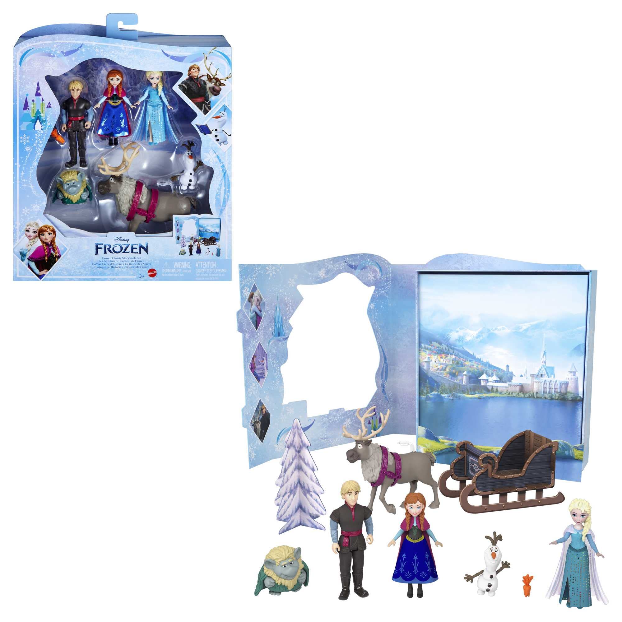 Disney Frozen Story Pack with 6 Characters - Small Dolls & Playset for Kids 1