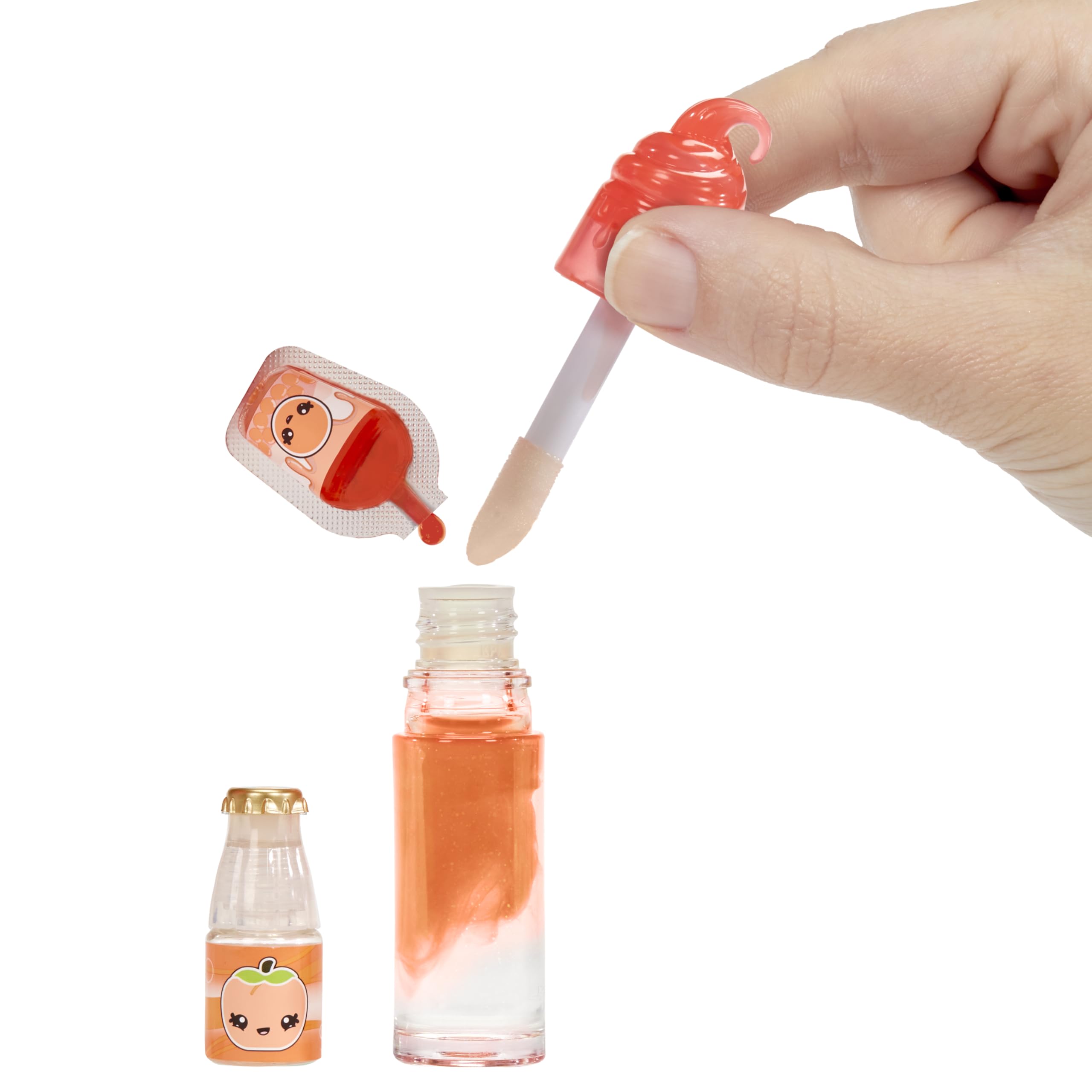 Yummiland Piper Peach Doll - Scented Character with DIY Lipgloss Kit - Ages 4+ 4