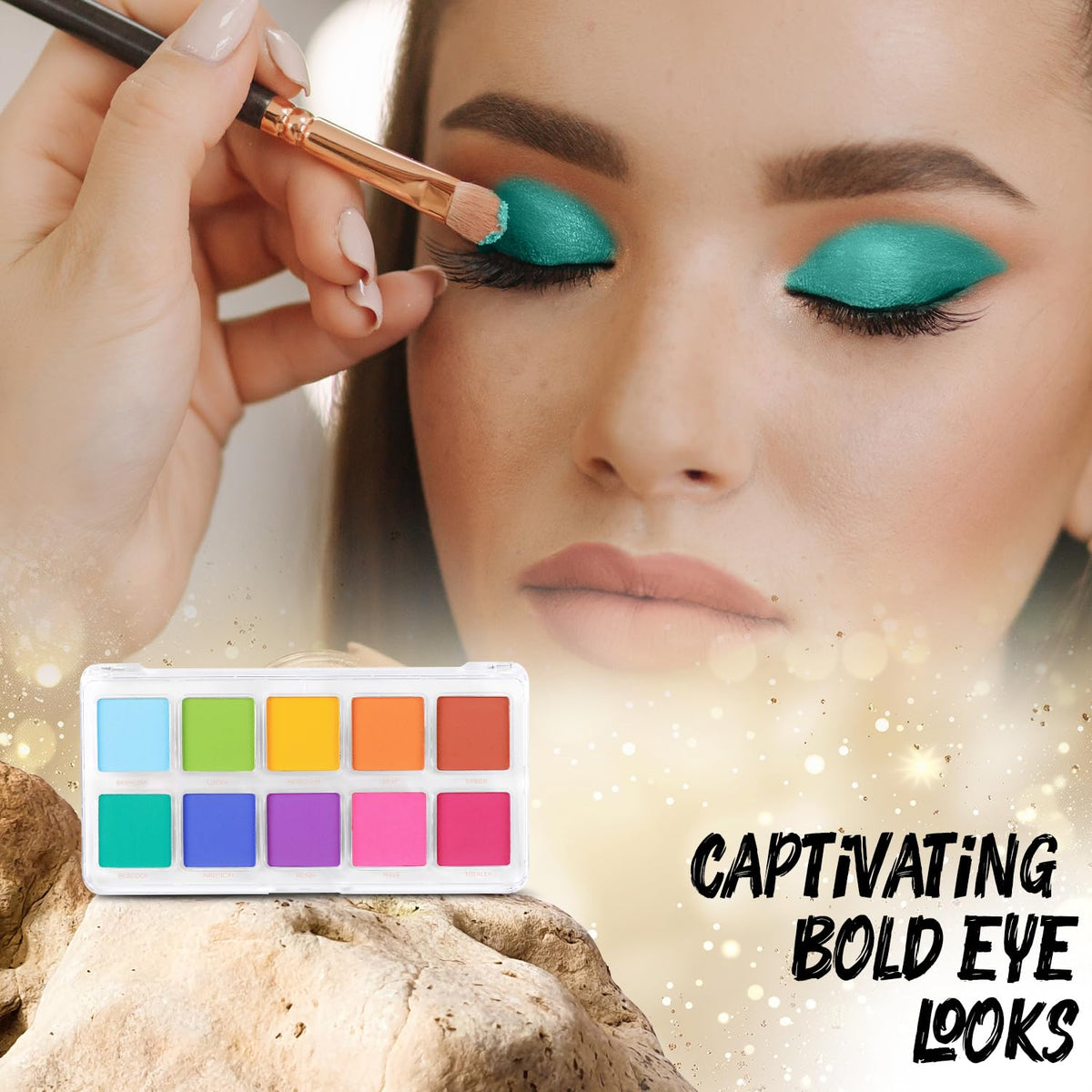 Profusion Cosmetics Spectrum 10 Shade Eyeshadow Palette - Richly Saturated Matte Shades | Cruelty-Free | For All Skin Tones