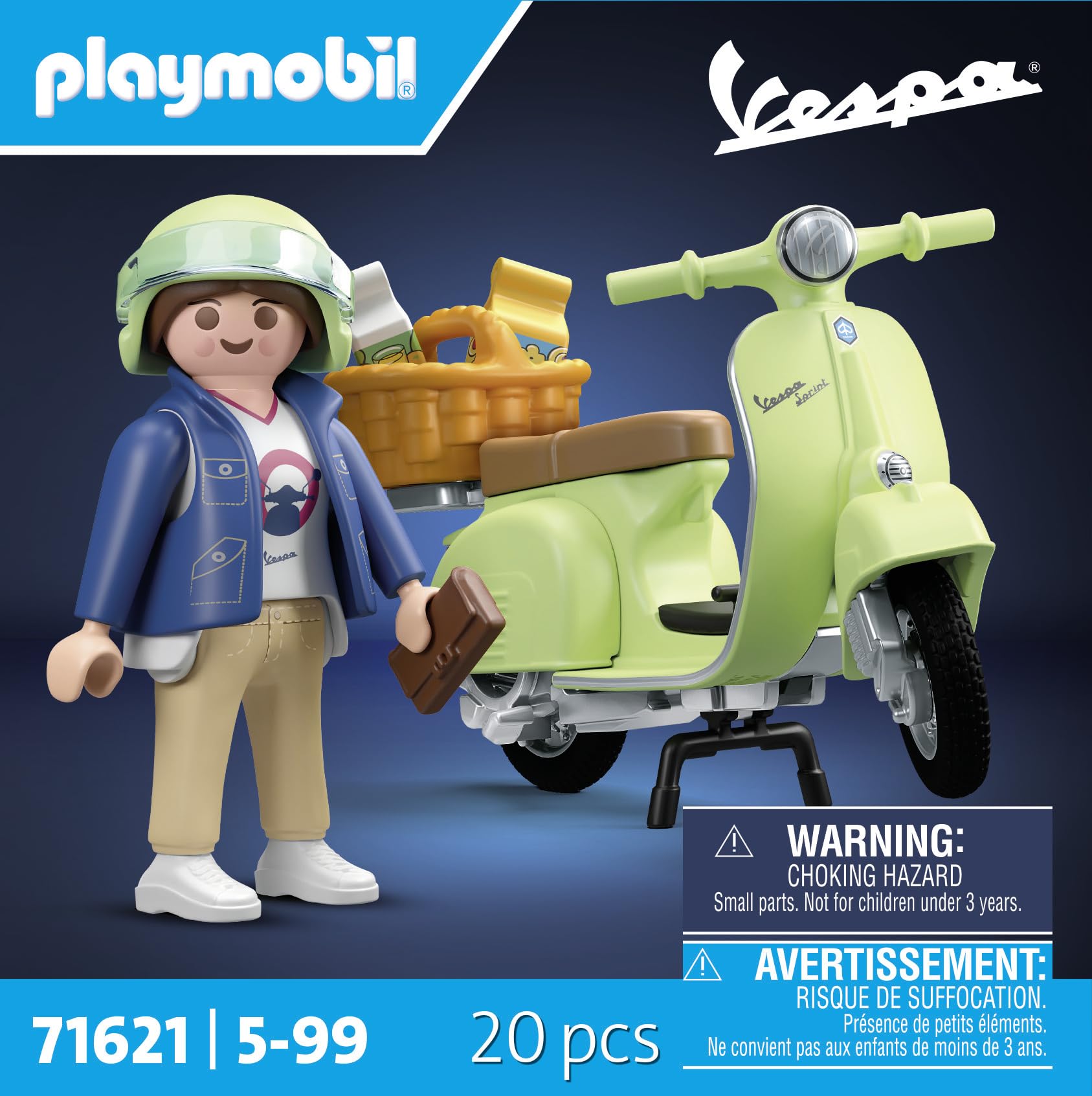 Playmobil 71621 Cars: 1969 Vespa 150 Sprint Veloce Playset | Ages 5+ | 20 Pieces 4