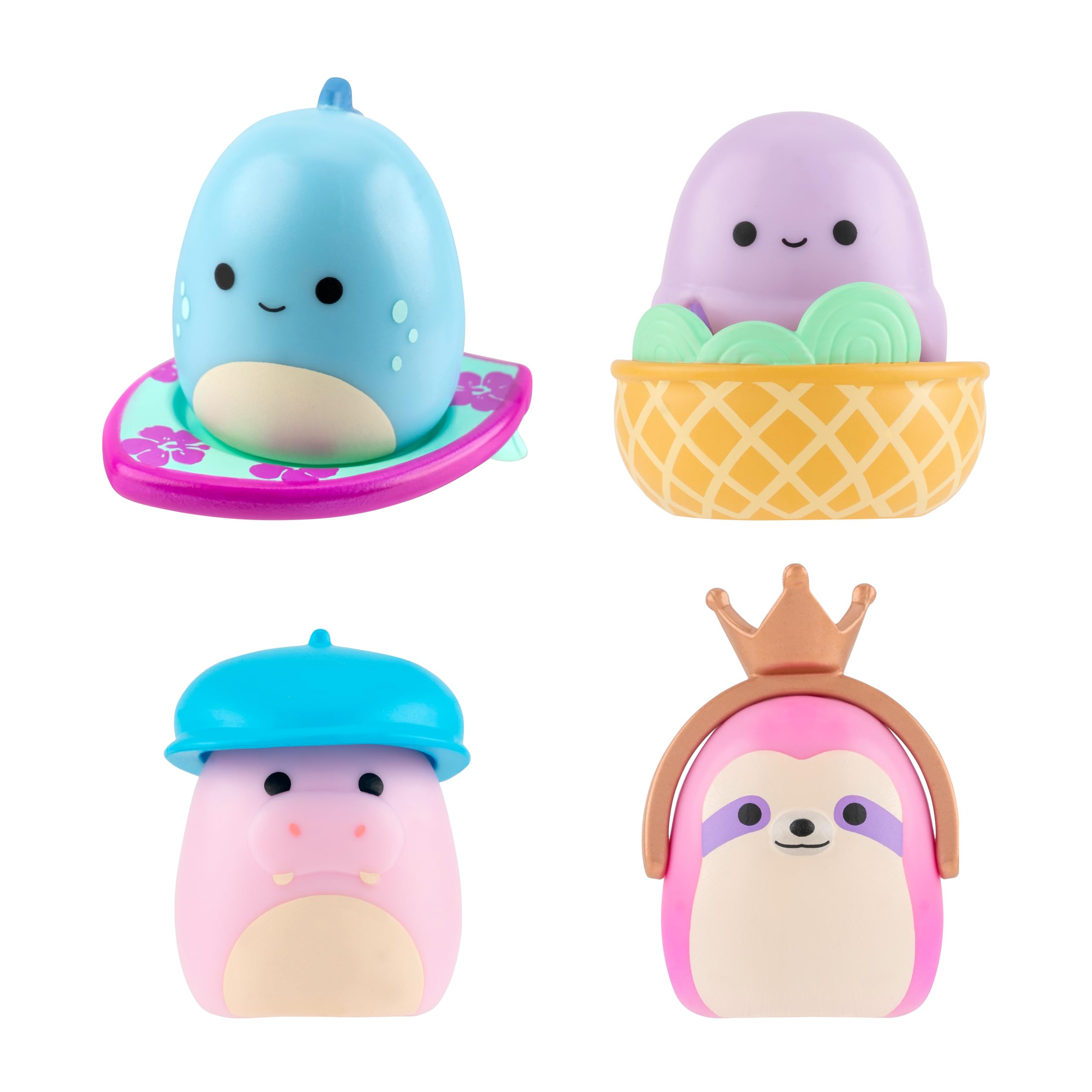 Squish-a-longs Mini-Squish 14-Pack - Collectible Squeeze Toys for Kids 3+ 5