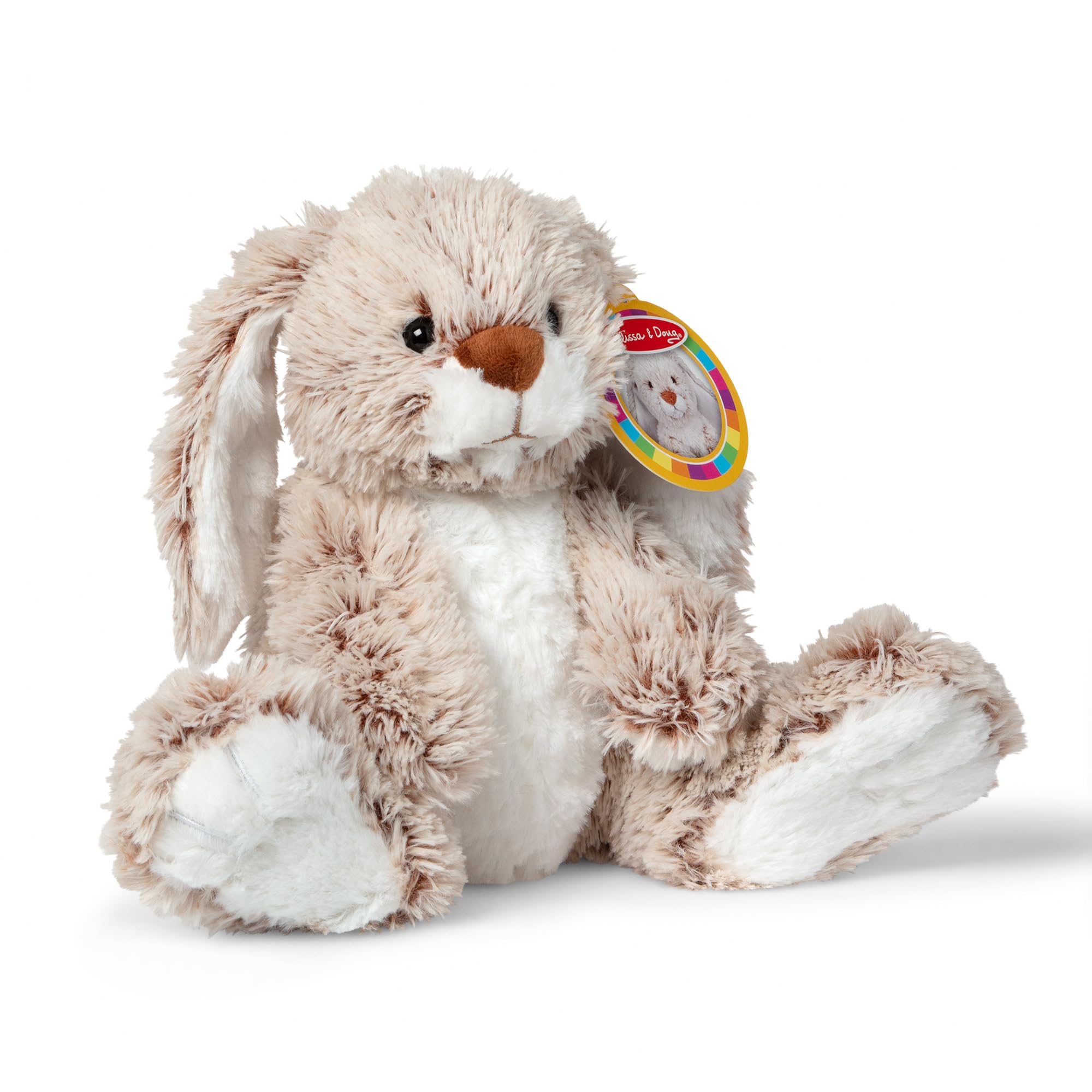 Melissa & Doug Burrow Bunny Rabbit Plush Toy | Extra-Soft Fabric | Ages 0+ | Model 6074550 3