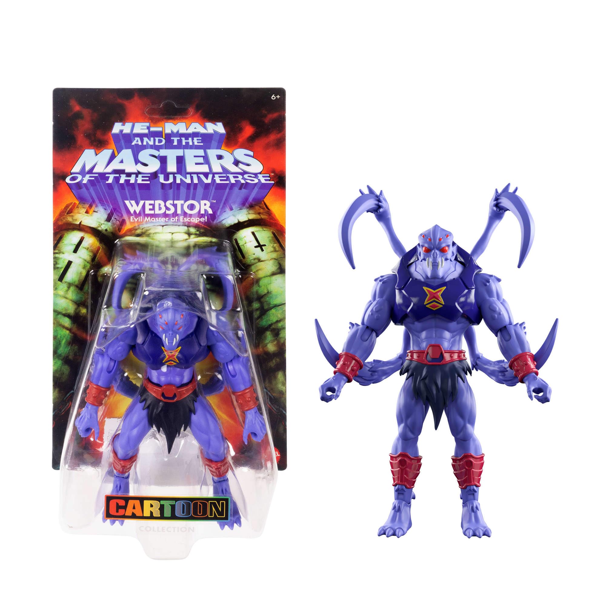 Masters of the Universe Origins Action Figure - Webstor 200X Cartoon Collection | 5.5-inch Scale 1