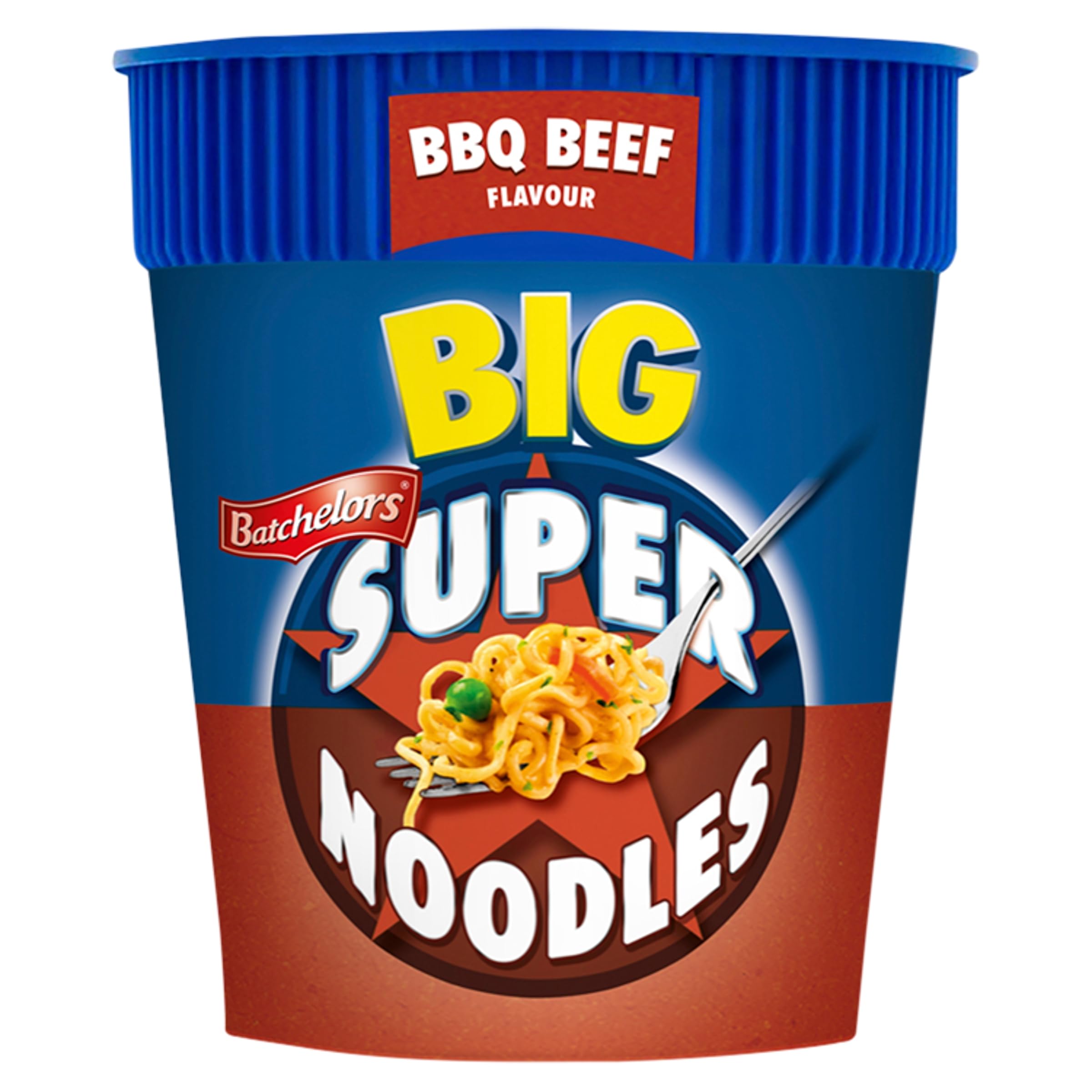 Batchelors Big Super Noodles BBQ Beef Flavour Instant Snack Pot, 100 g (Pack of 6) 3