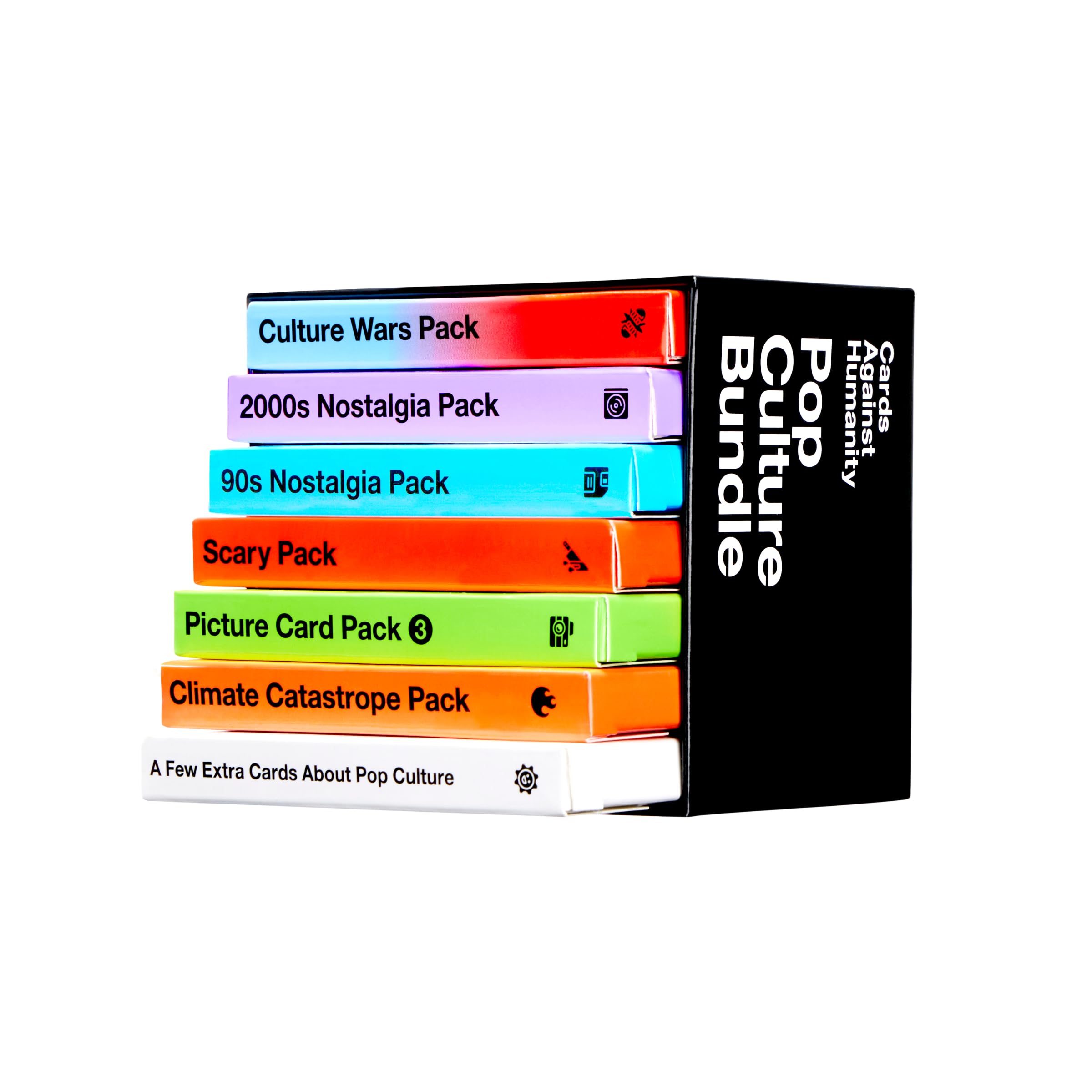 Cards Against Humanity Pop Culture Bundle - 6 Themed Expansion Packs + 10 New Cards | Ages 17+