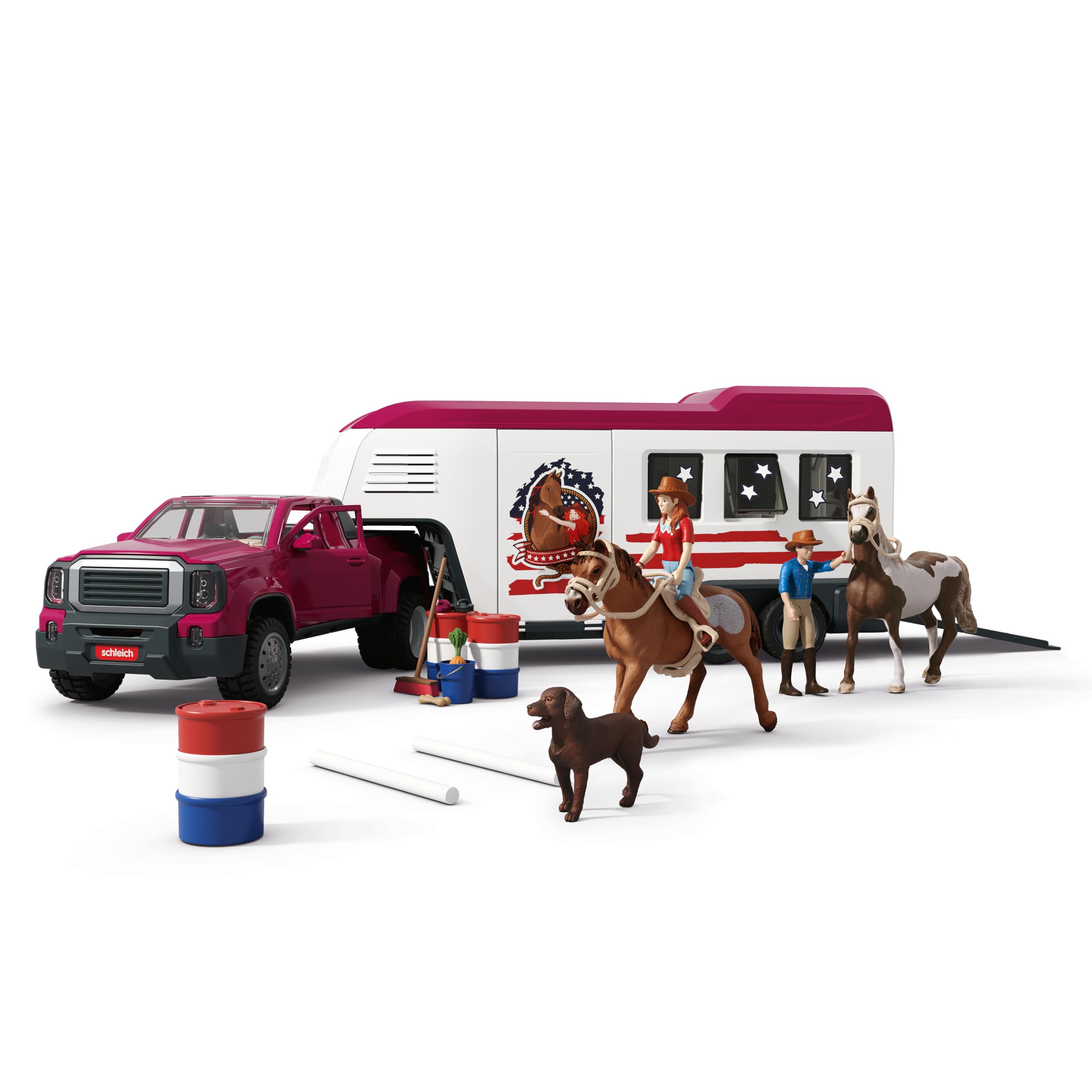 SCHLEICH Horse Club Lakeside Truck and Trailer Playset | 119 Pieces | Ages 5-12 1