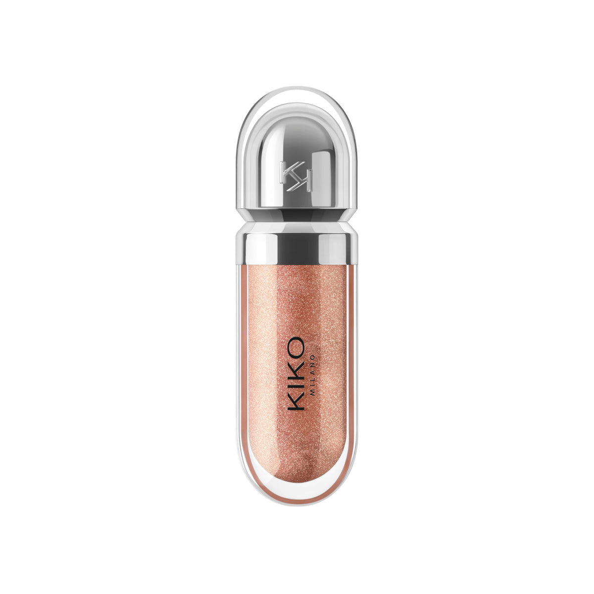 KIKO Milano 3D Hydra Lipgloss 18 - Softening Lip Gloss, Golden Sparkle, 6.5 ml