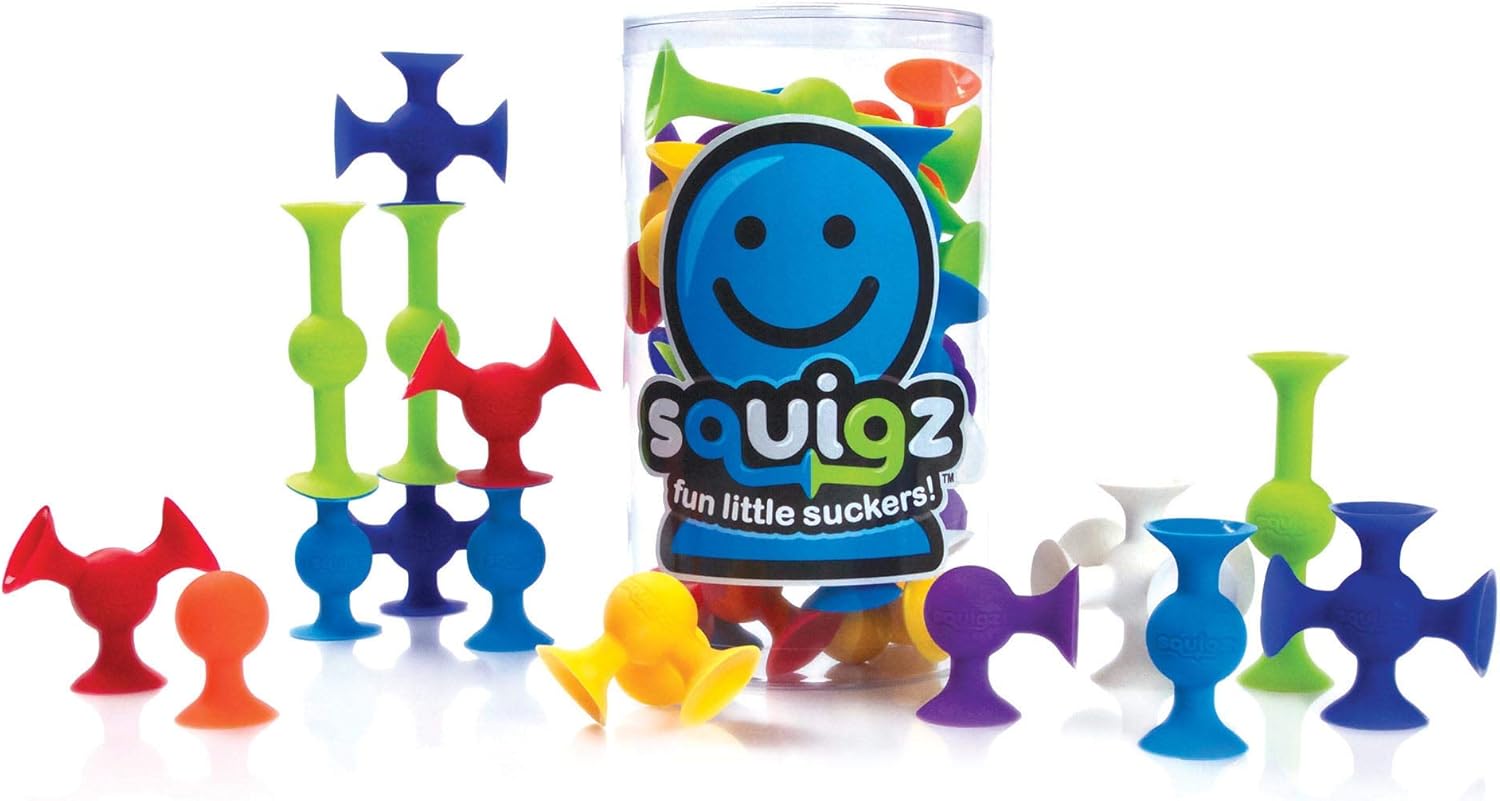 Fat Brain Toys Squigz Starter Set - Suction Construction Playset for Kids 3+ 1