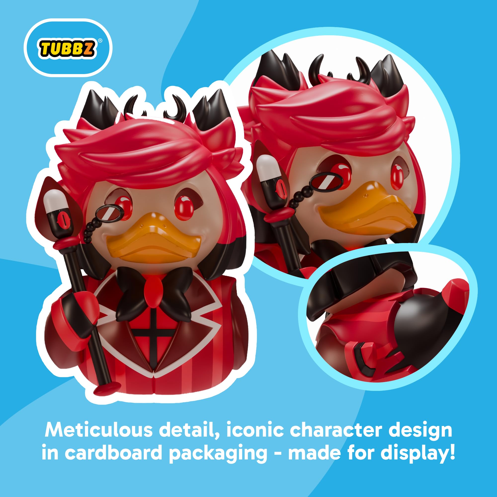 TUBBZ Alastor Cosplaying Rubber Duck Vinyl Figure | Hazbin Hotel Collectible