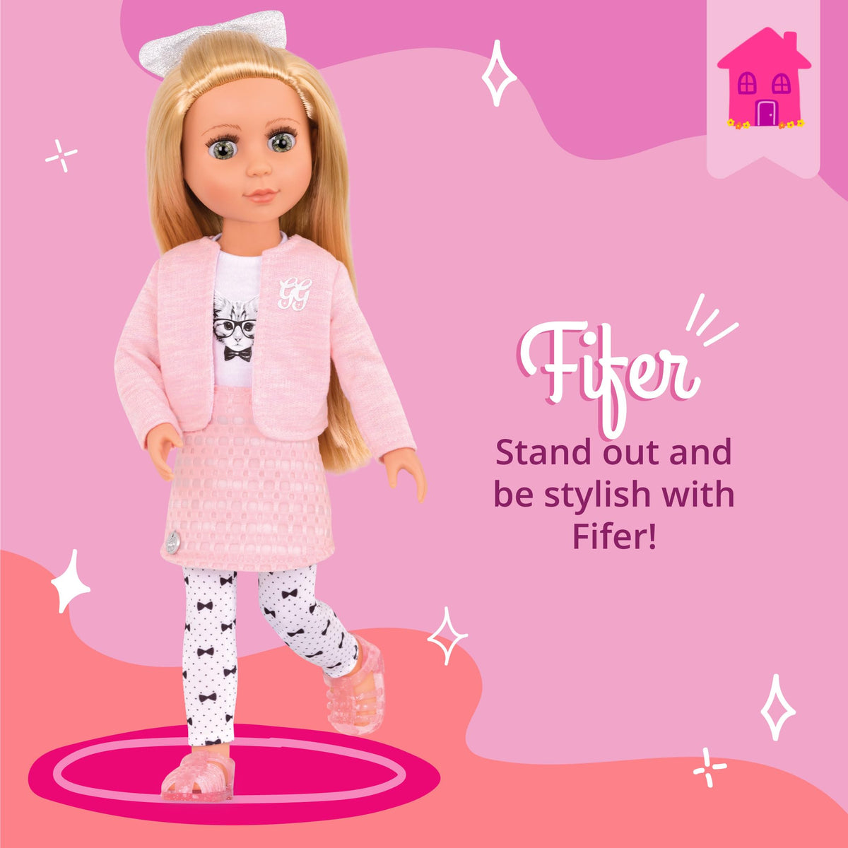 Glitter Girls Fifer 14-Inch Poseable Fashion Doll - Outfit, Ages 3+