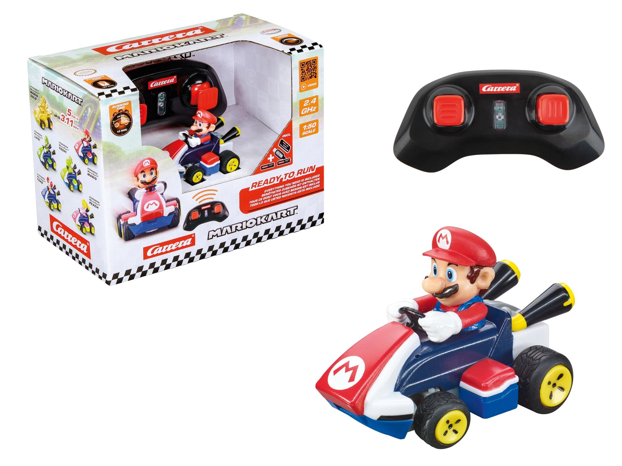 Mario Kart Mini RC - Carrera Mario Remote Control Car, Red 370430032 1