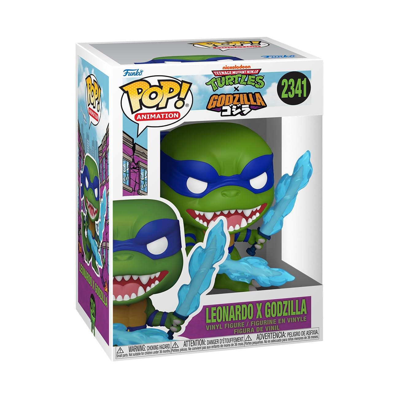 Funko POP! Animation: Leonardo x Godzilla - Chibi Vinyl Figure | Approx. 3.75 inches 1