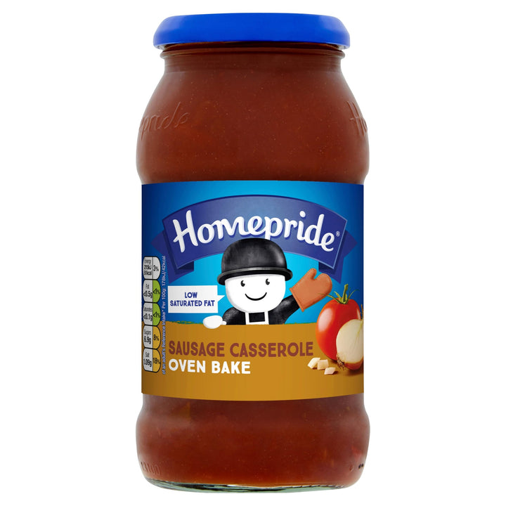 Homepride Sausage Casserole Oven Bake Cooking Sauce - Low in Saturated Fat, Vegetarian, 485g