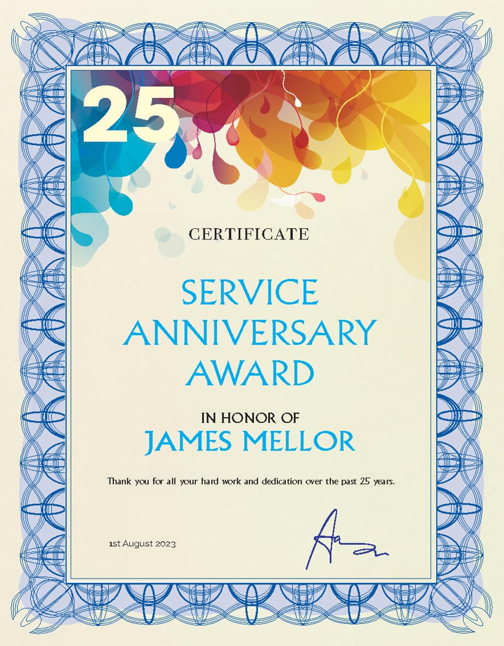 Computer Craft Certificate Papers - Reflex Blue A4 90gsm | Pack of 30 with Foil Seals 6