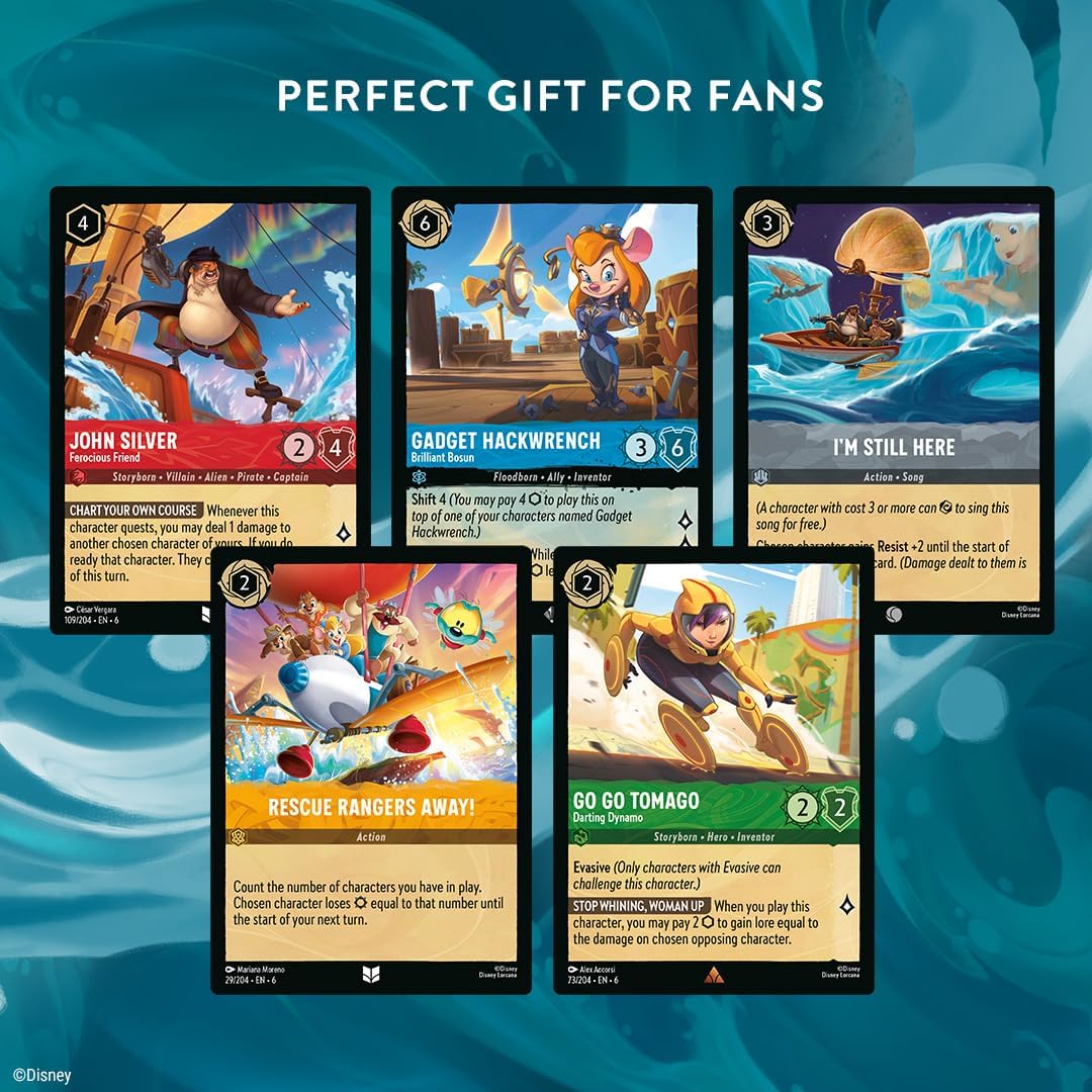 Ravensburger Disney Lorcana Azure Sea Stitch Collector Gift Set Trading Cards
