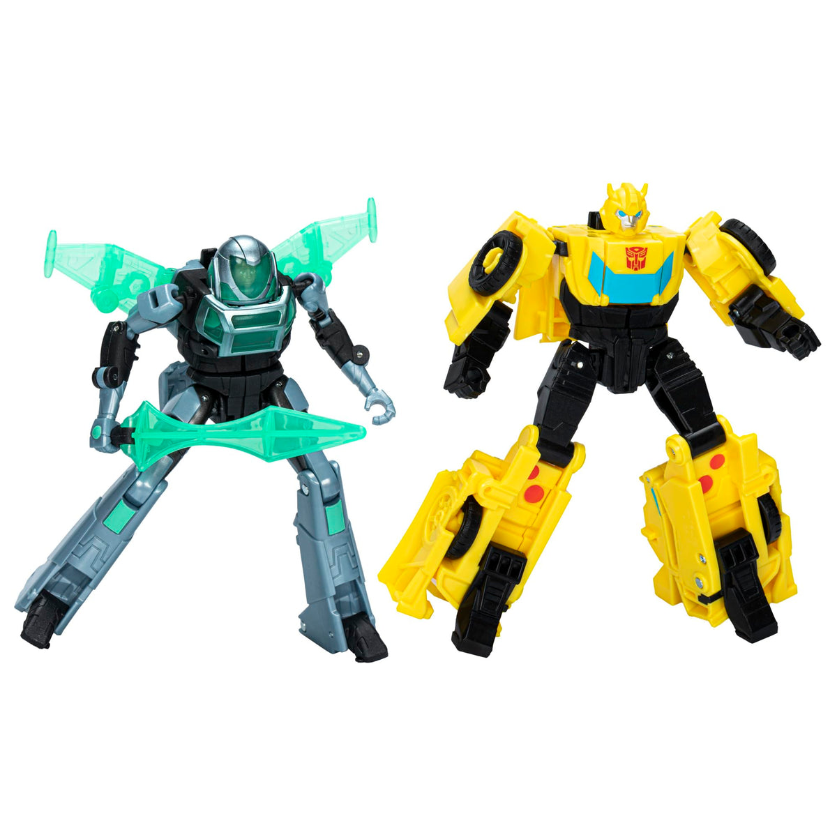 Transformers EarthSpark Cyber-Combiner Bumblebee & Mo Malto Action Figures - 5-inch Scale, Ages 6+